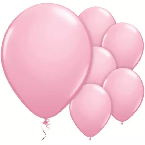 100 palloncini rosa chiaro Passion 28 cm