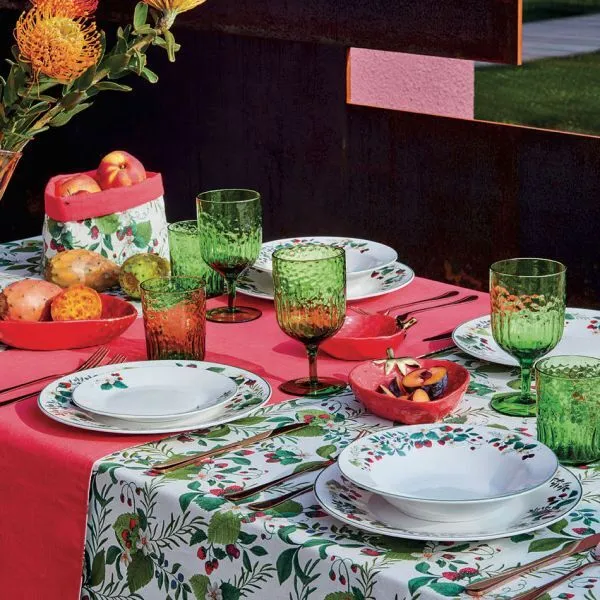 12-Piece Serena Lime Andrea Fontebasso Glassware Set