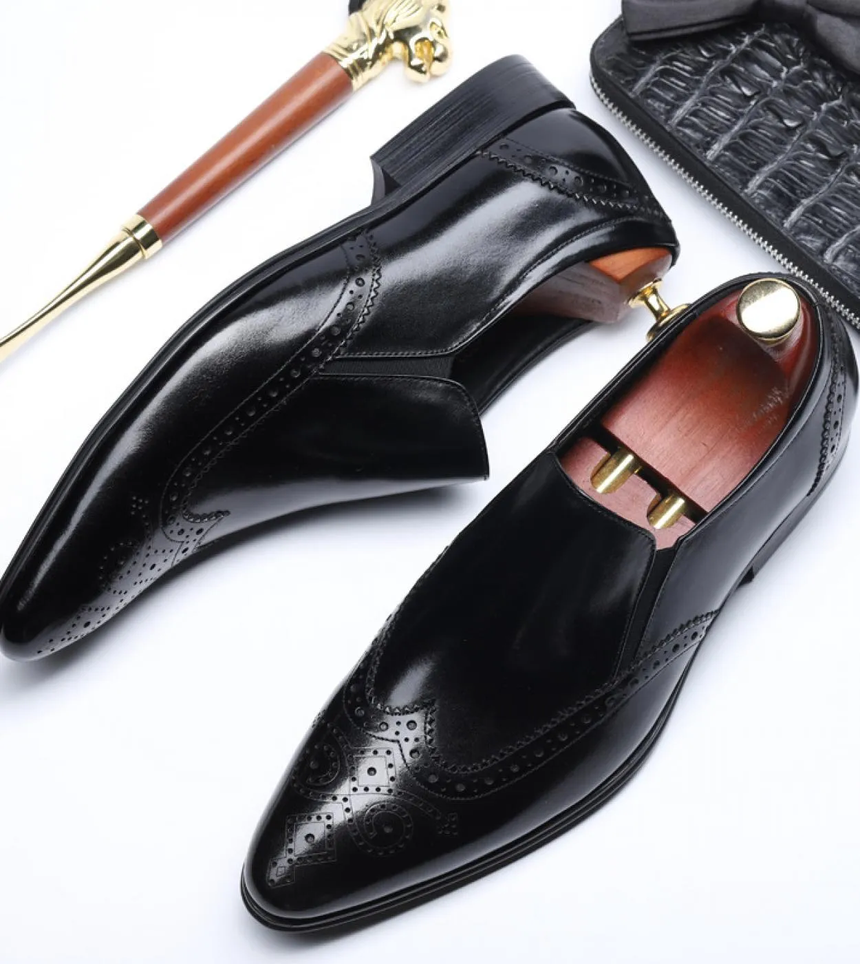 2023 Men's Luxury Genuine Leather Work Loafers - Brand New High-Quality Slip-On Designer Oxfords for Formal Weddings
