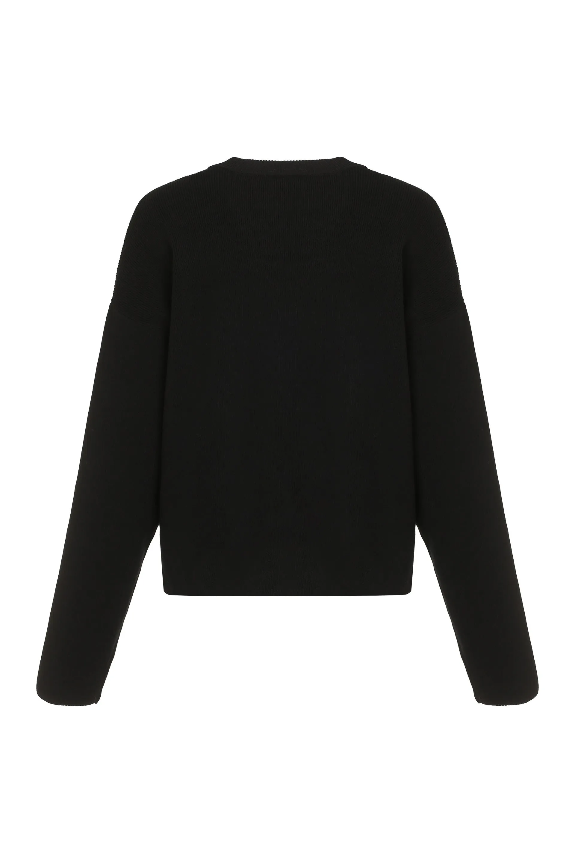 AMI PARIS Cotton Blend Crewneck Sweater