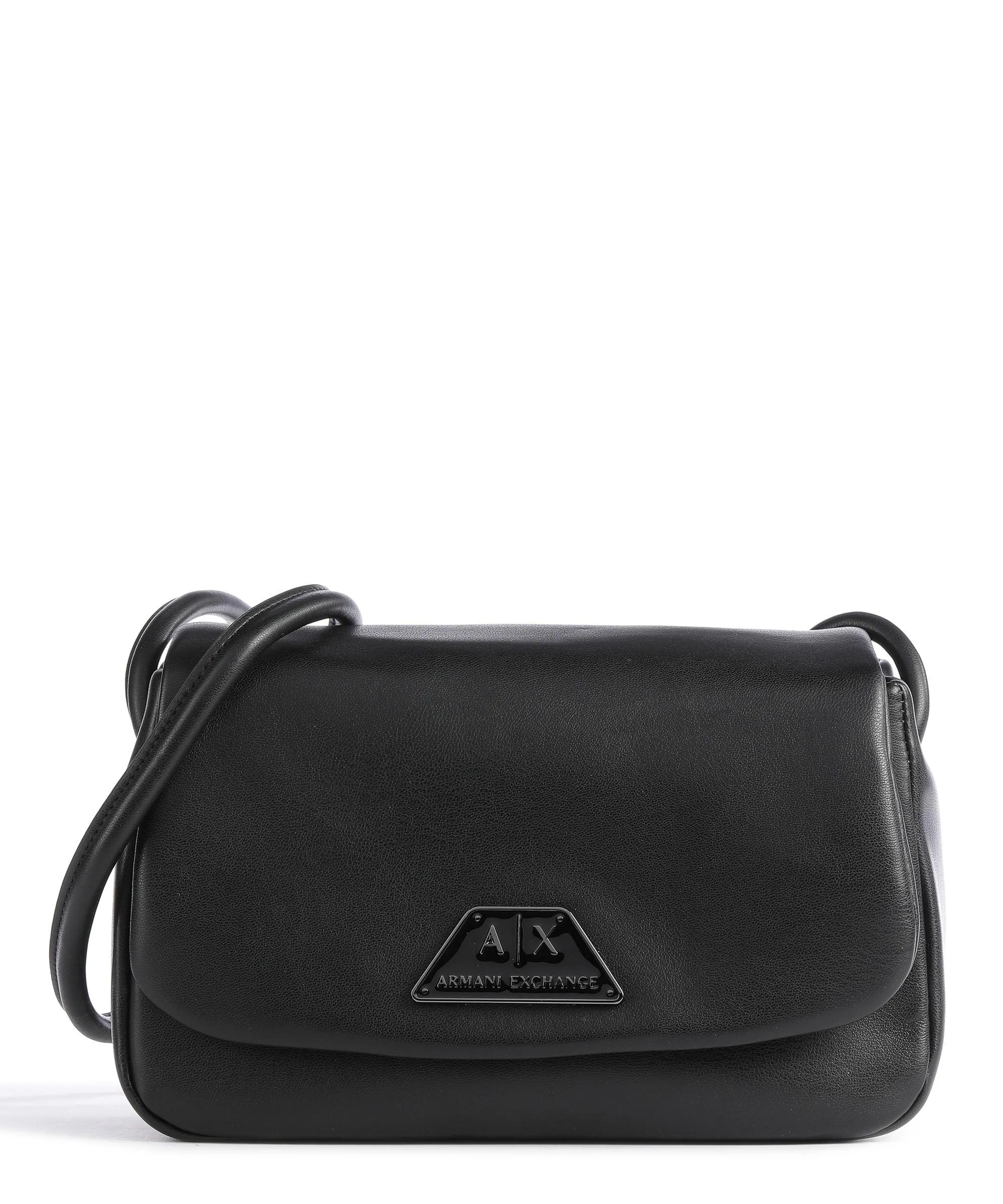 Armani Exchange Alpha Black Synthetic Leather Crossbody Bag