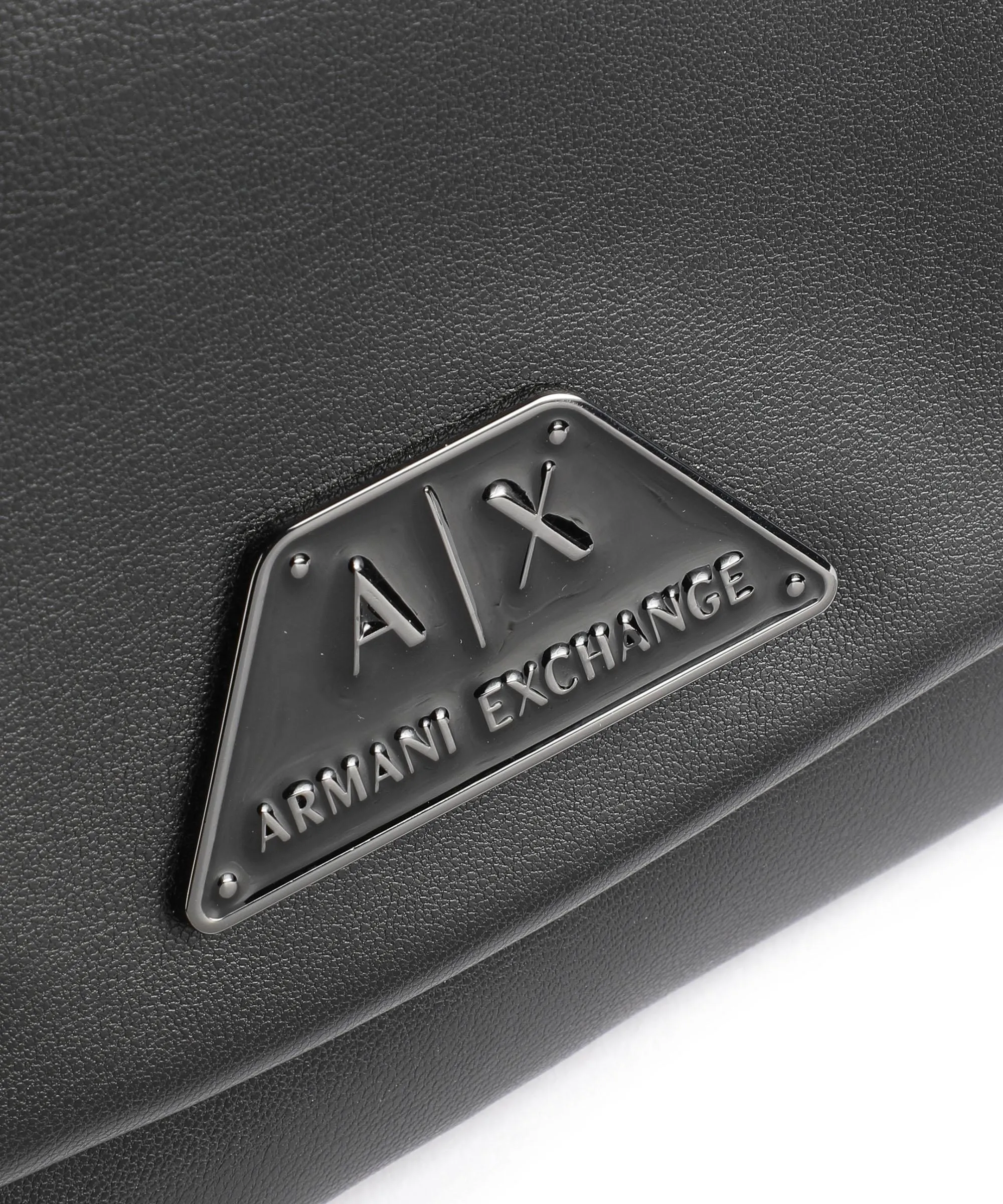 Armani Exchange Alpha Black Synthetic Leather Crossbody Bag
