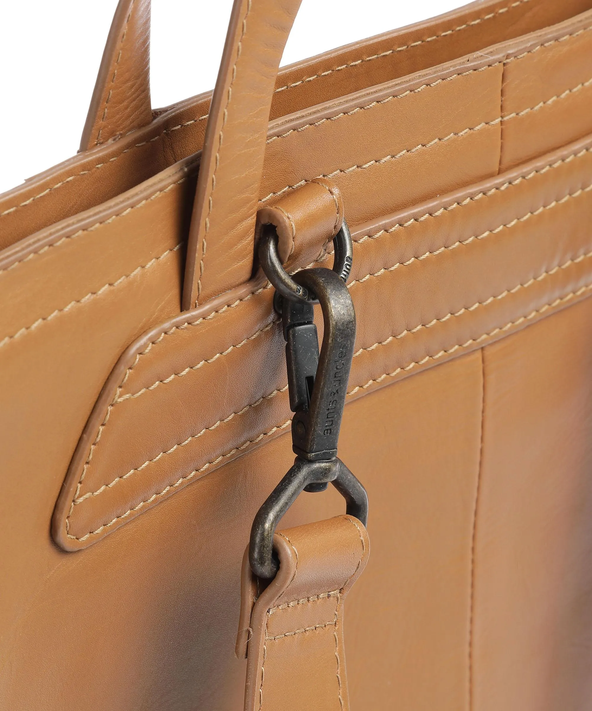 Aunts & Uncles Jamie's Orchard Loquat Backpack 14 Soft Cognac Cowhide Leather