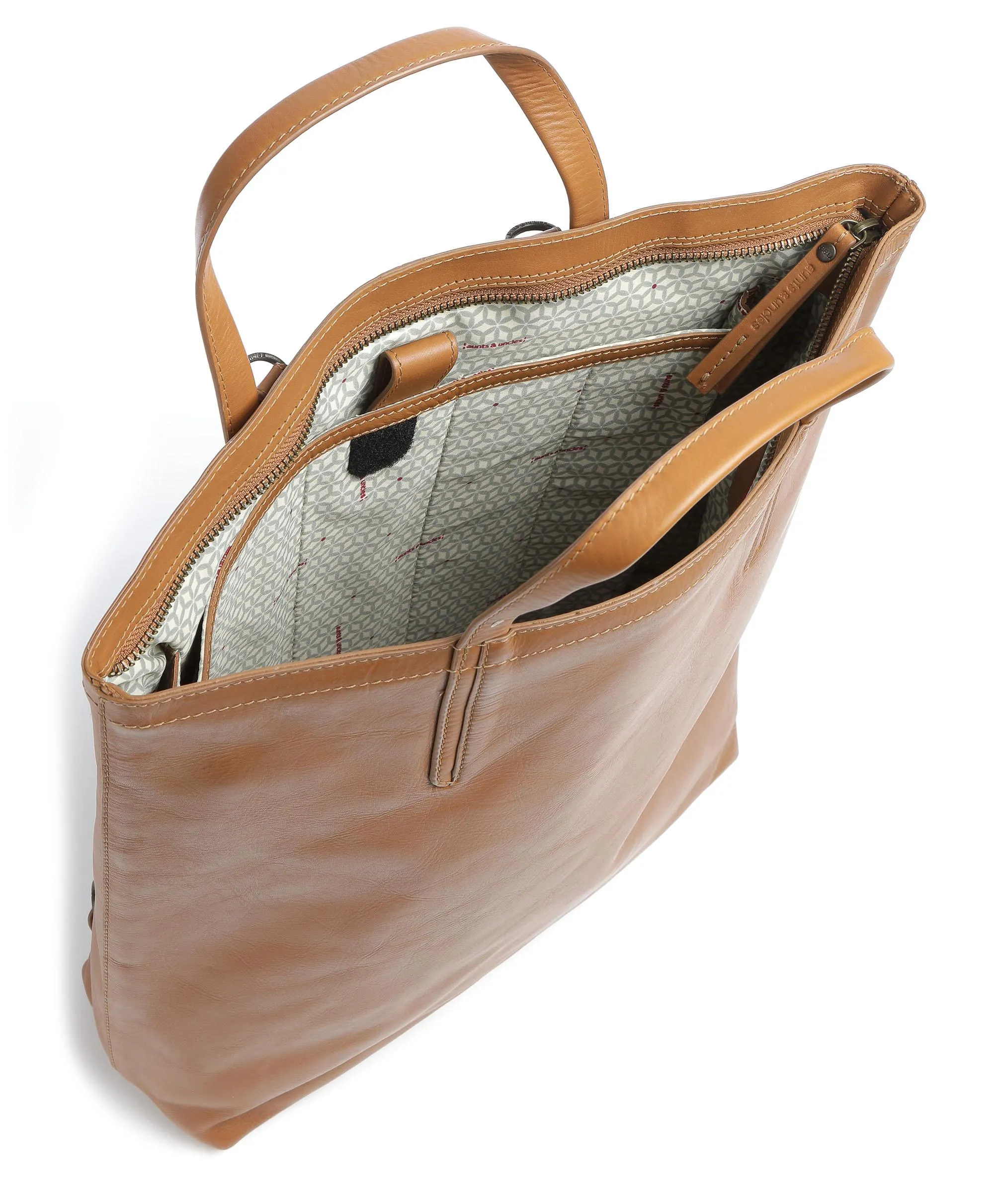 Aunts & Uncles Jamie's Orchard Loquat Backpack 14 Soft Cognac Cowhide Leather