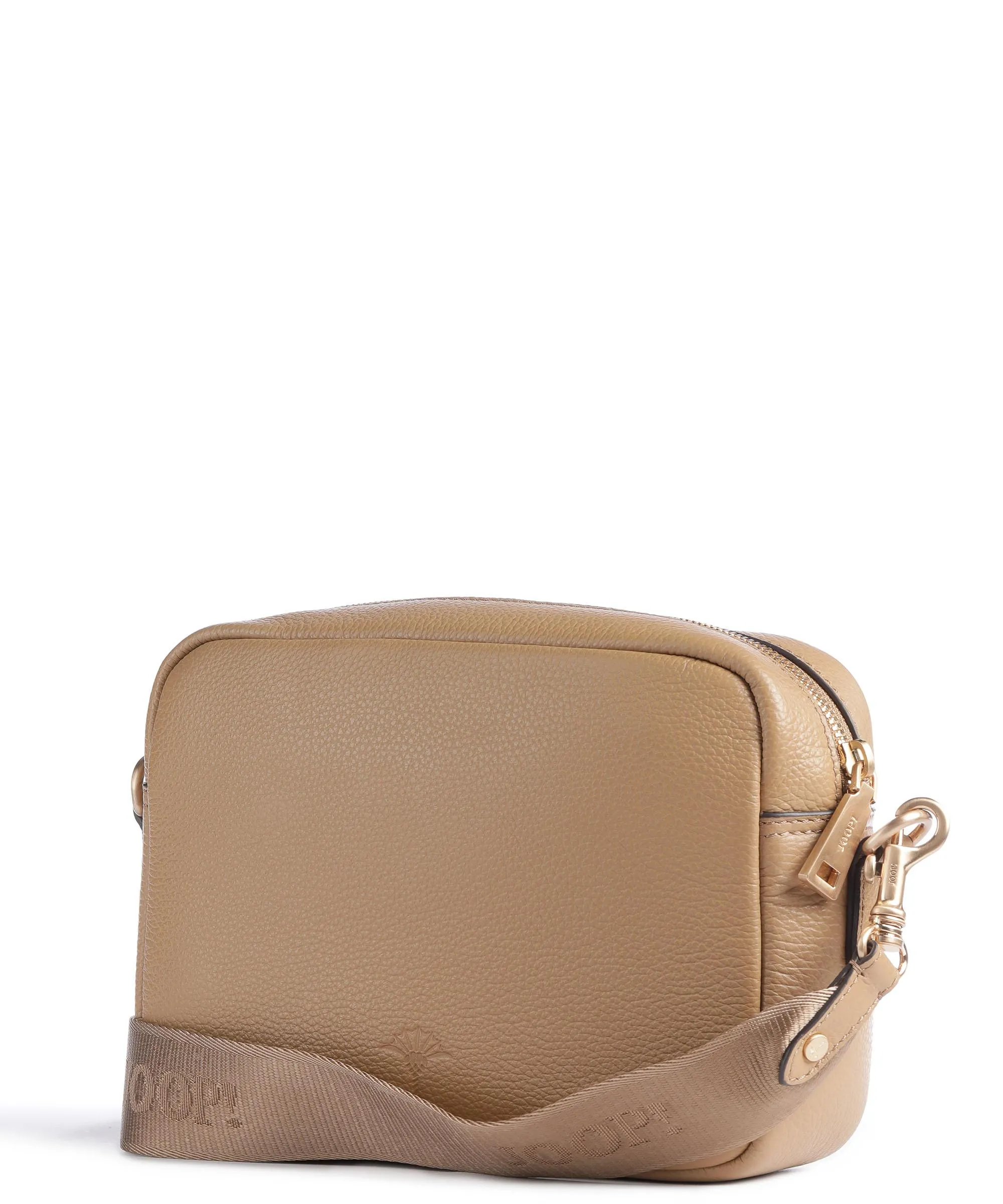 Beige Grain Leather Crossbody Bag by JOOP! Lively Cloe