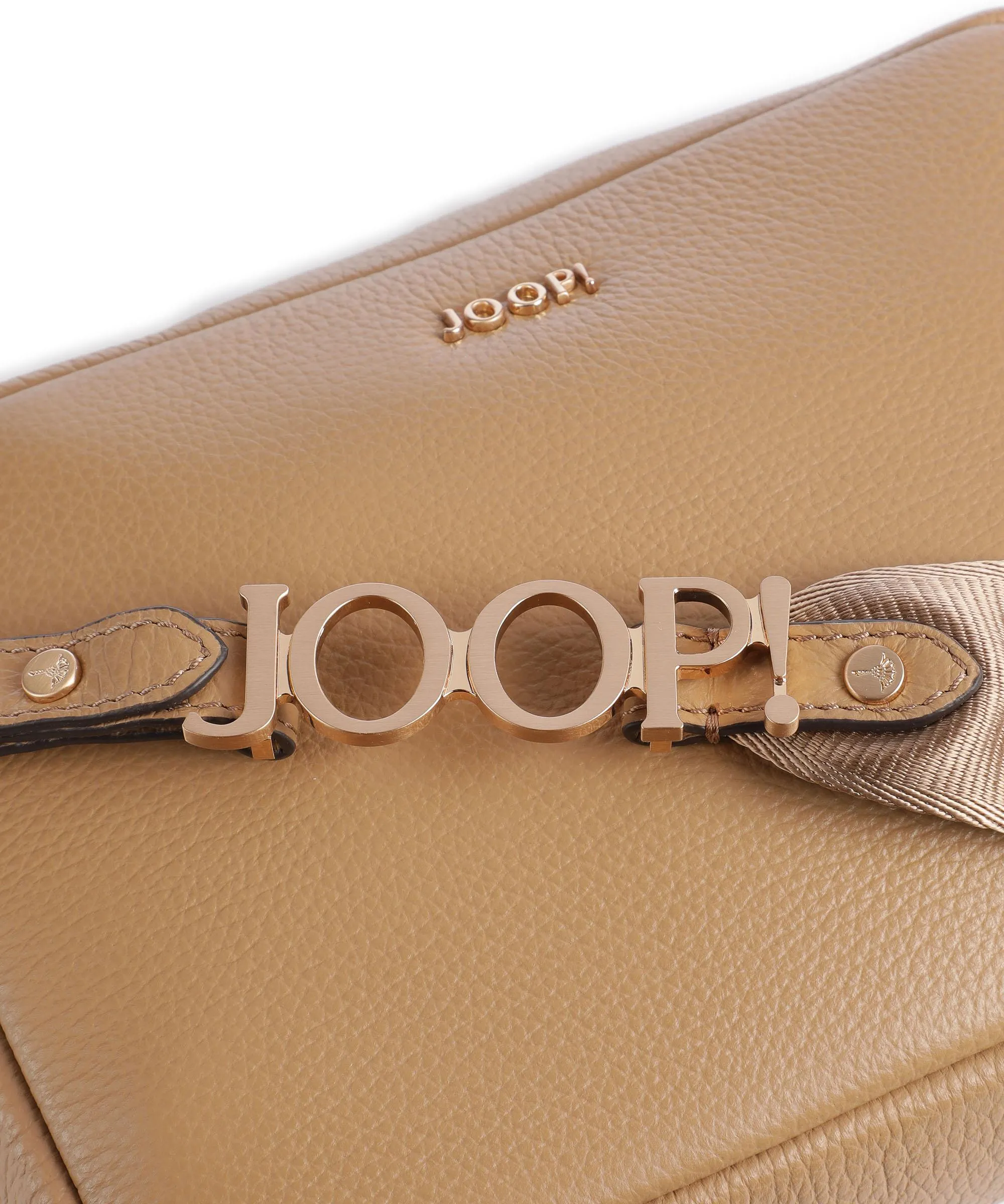 Beige Grain Leather Crossbody Bag by JOOP! Lively Cloe