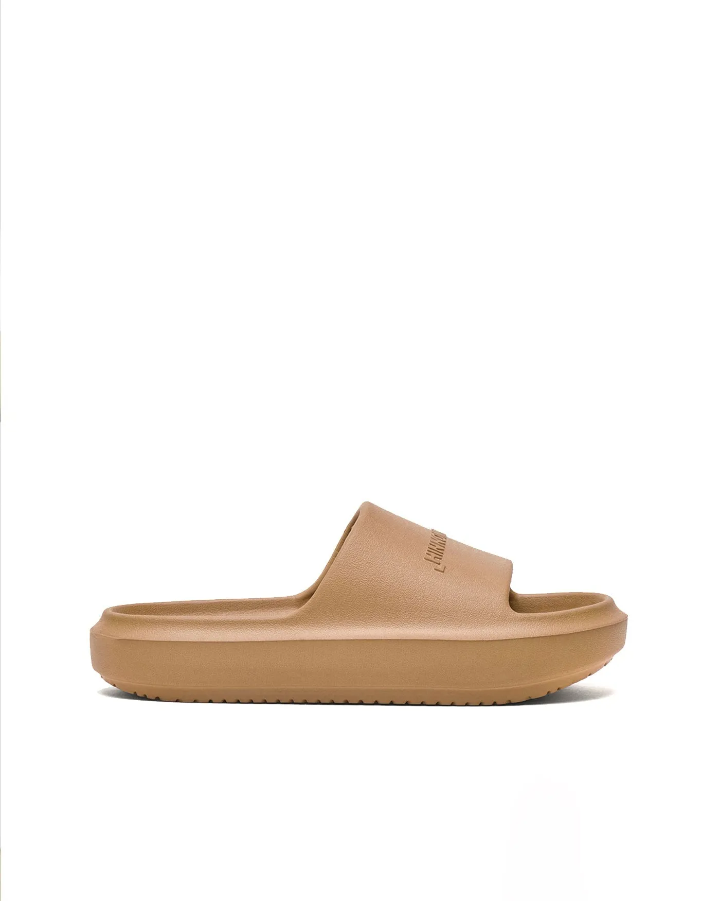 Beige Hazelnut Rubber Sandals.