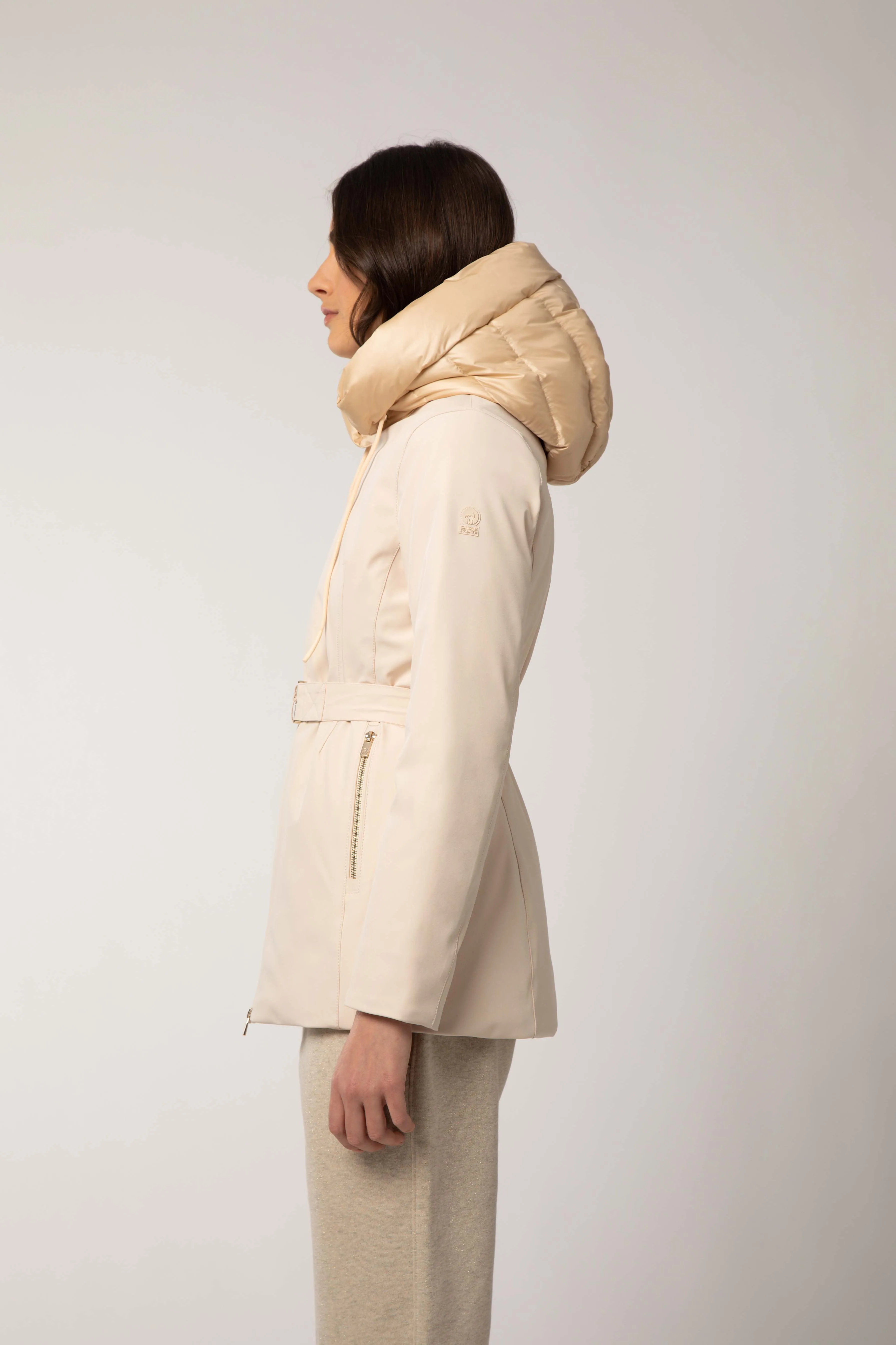 Beige jacket with belt - REESA 2.2