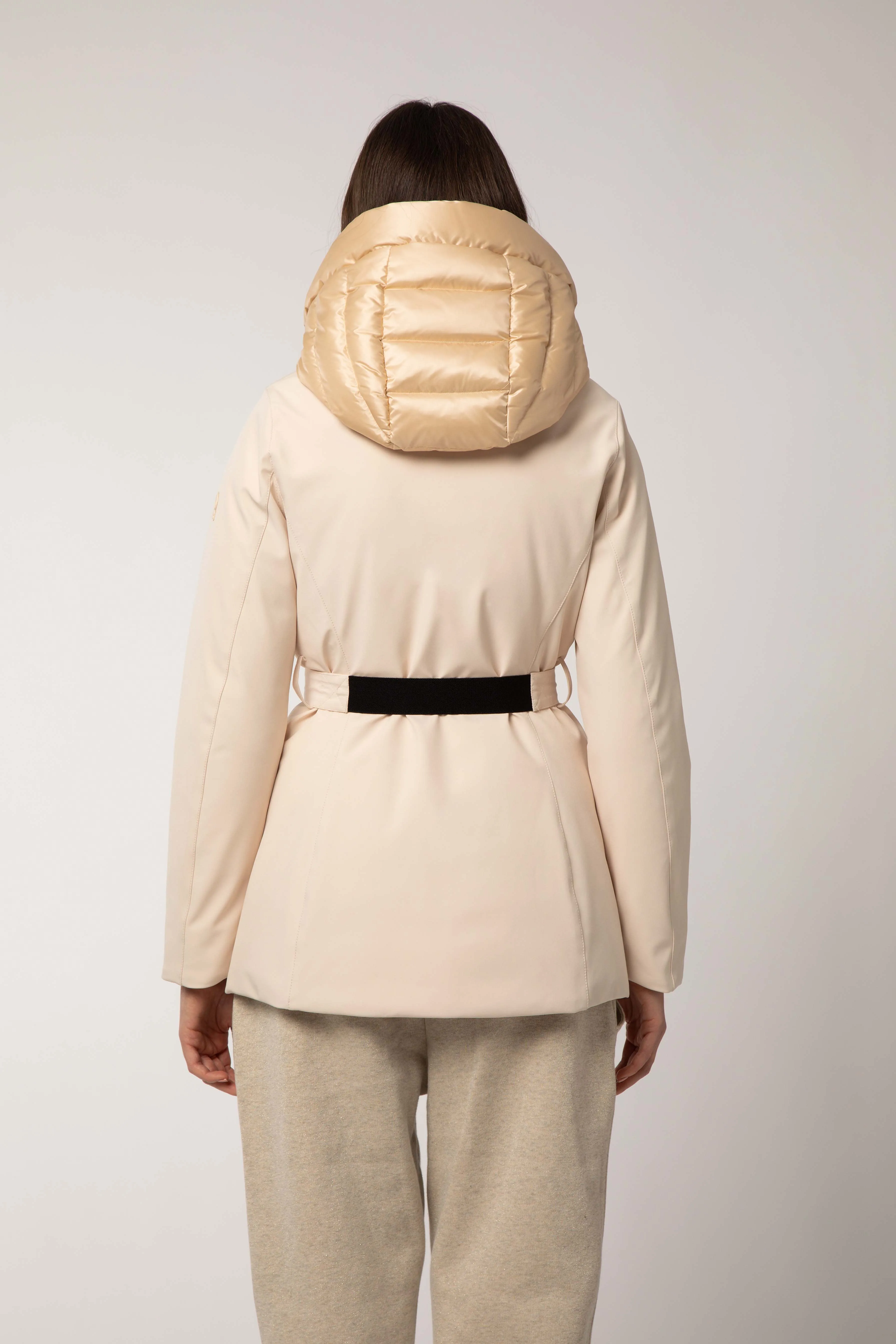Beige jacket with belt - REESA 2.2