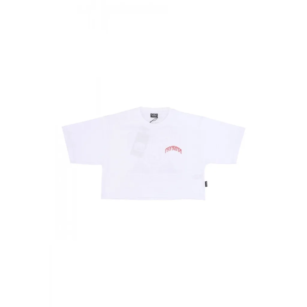 Bengala Crop Top Tee White