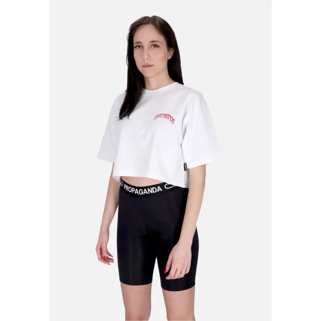 Bengala Crop Top Tee White