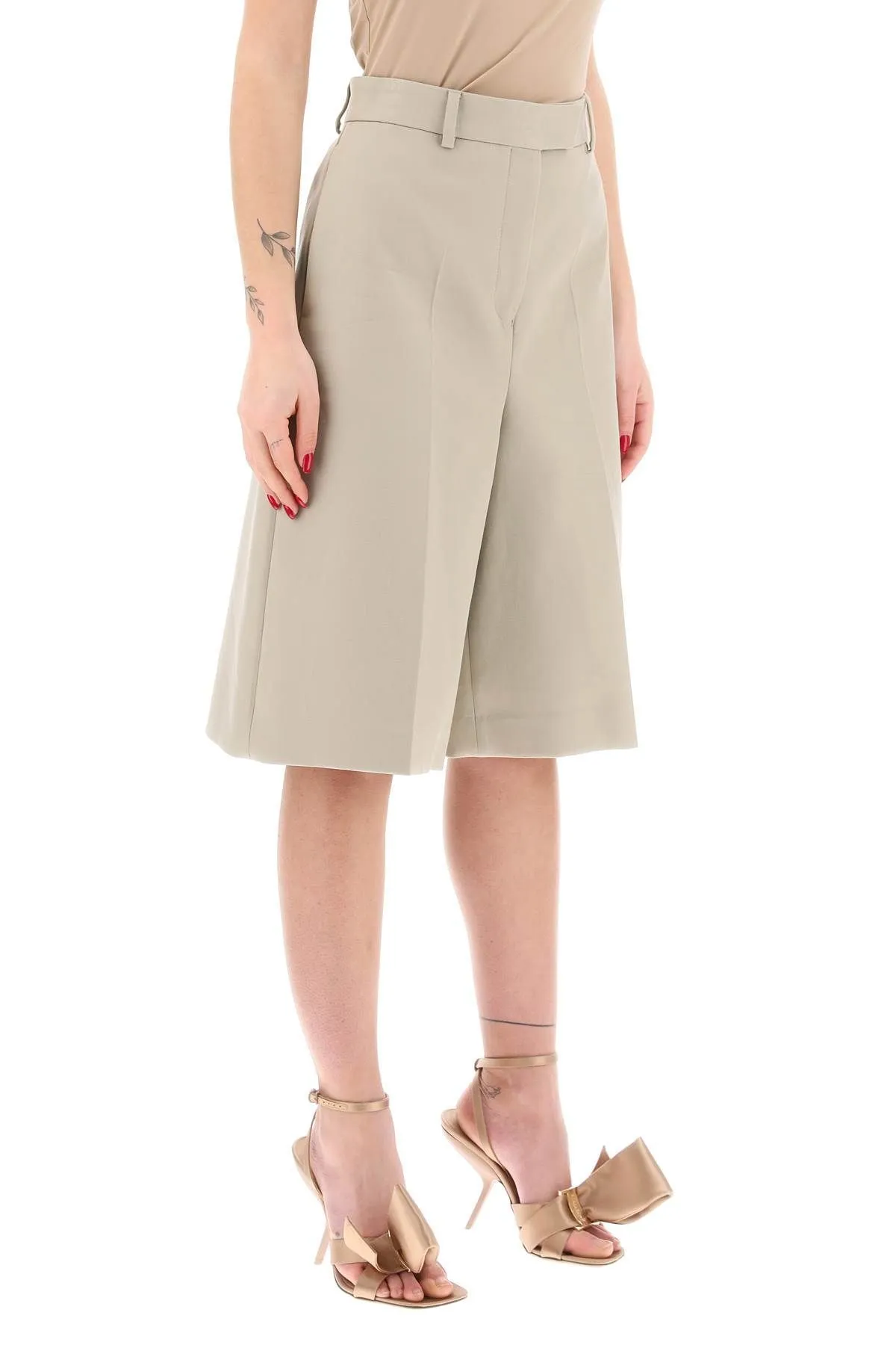 Bermuda in gabardine di cotone