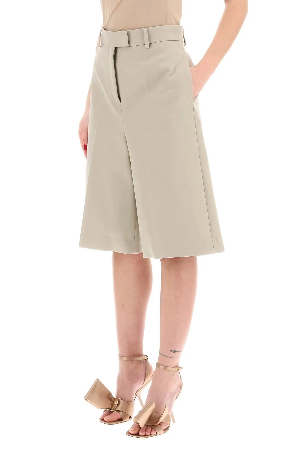 Bermuda in gabardine di cotone