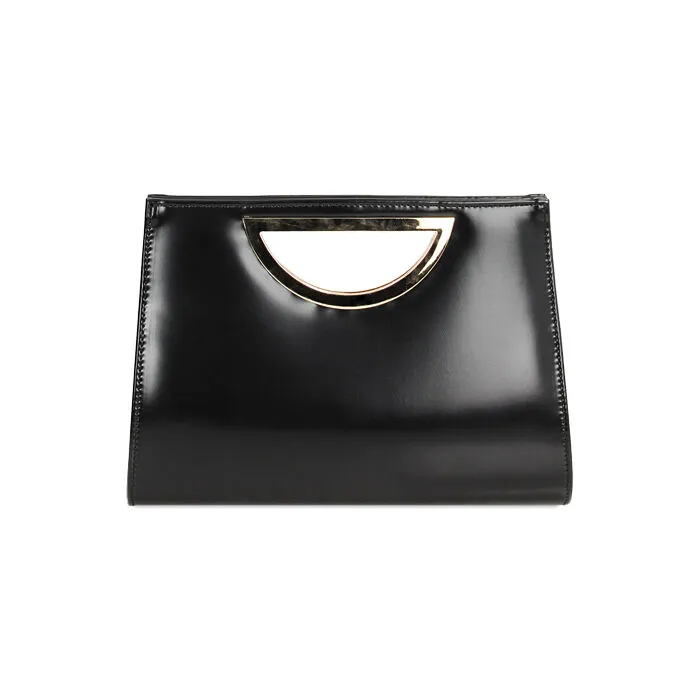 Black abrasive clutch bag