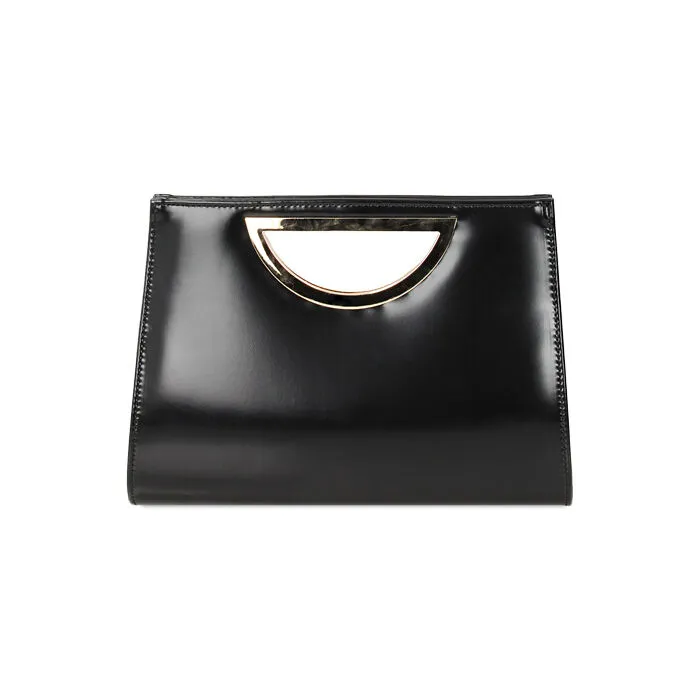 Black abrasive clutch bag