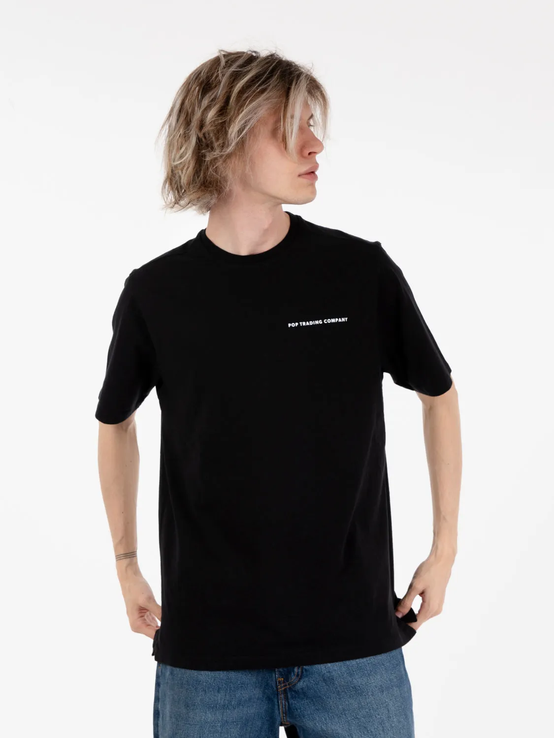 Black and white logo t-shirt