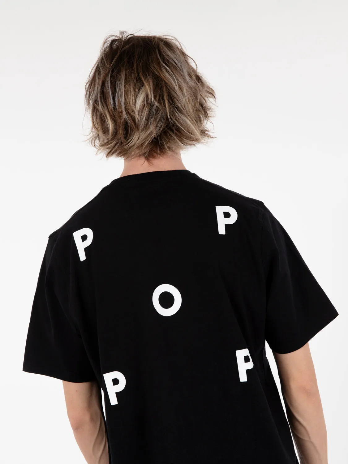 Black and white logo t-shirt