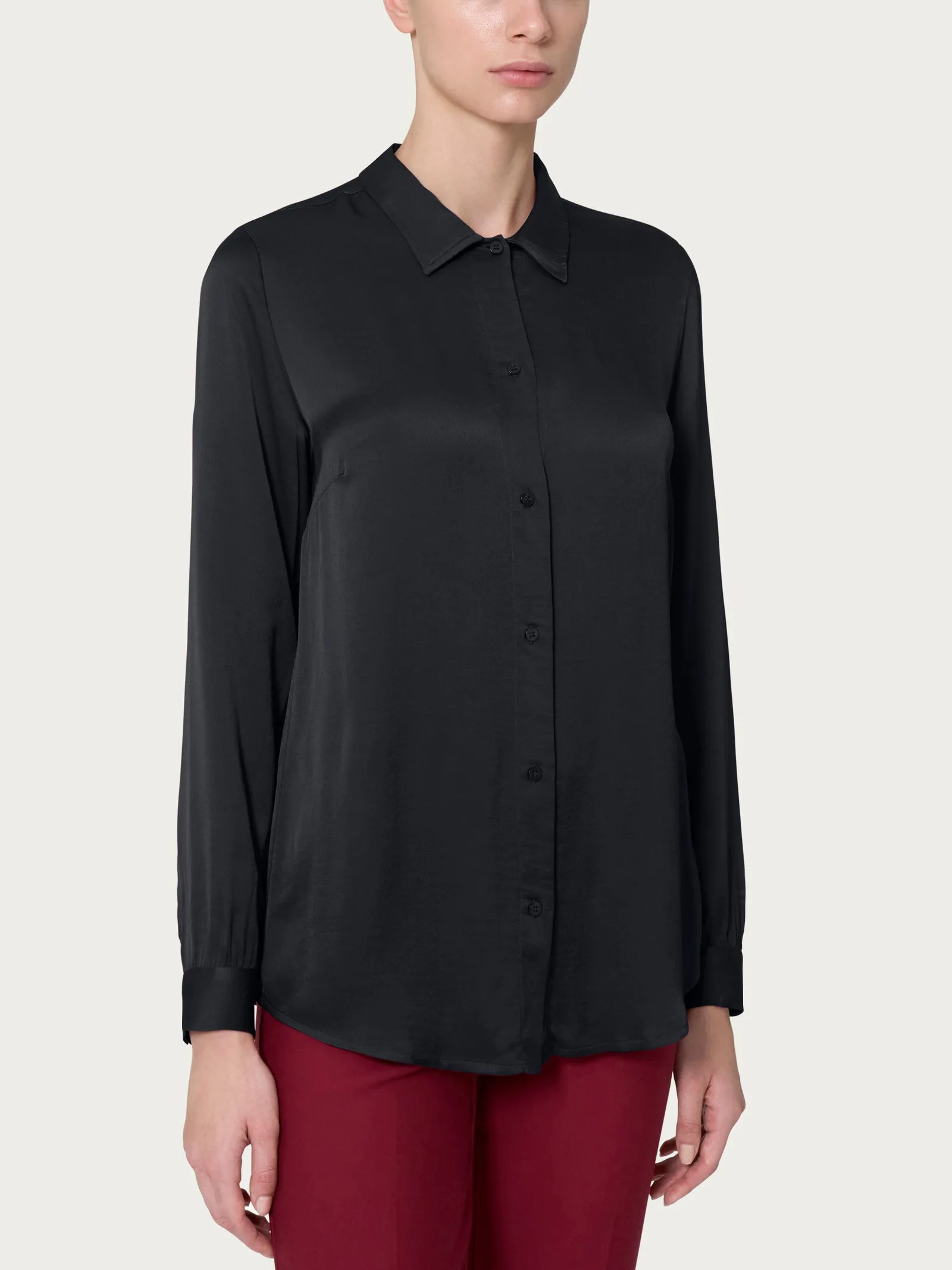 Black EcoSilk Shirt