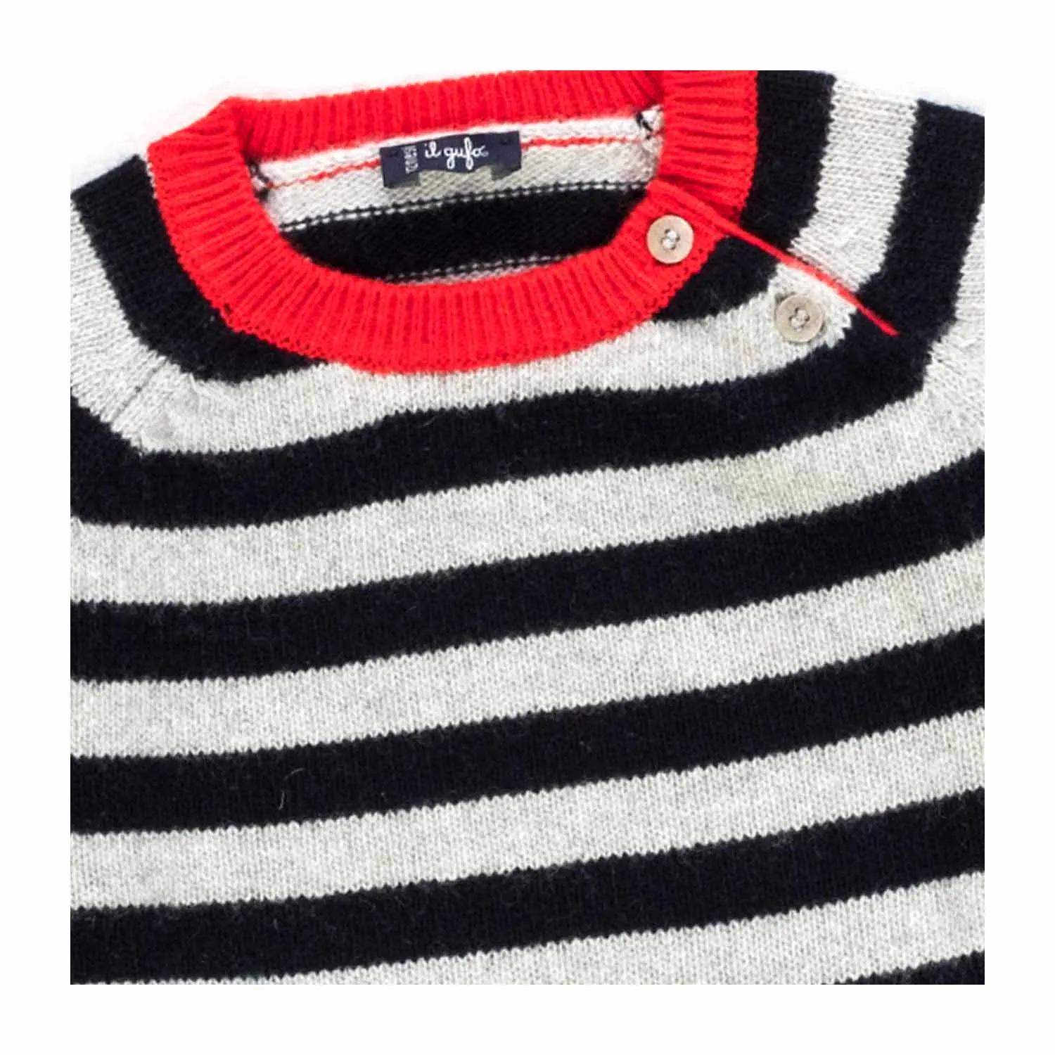 Blue Striped Baby Pullover