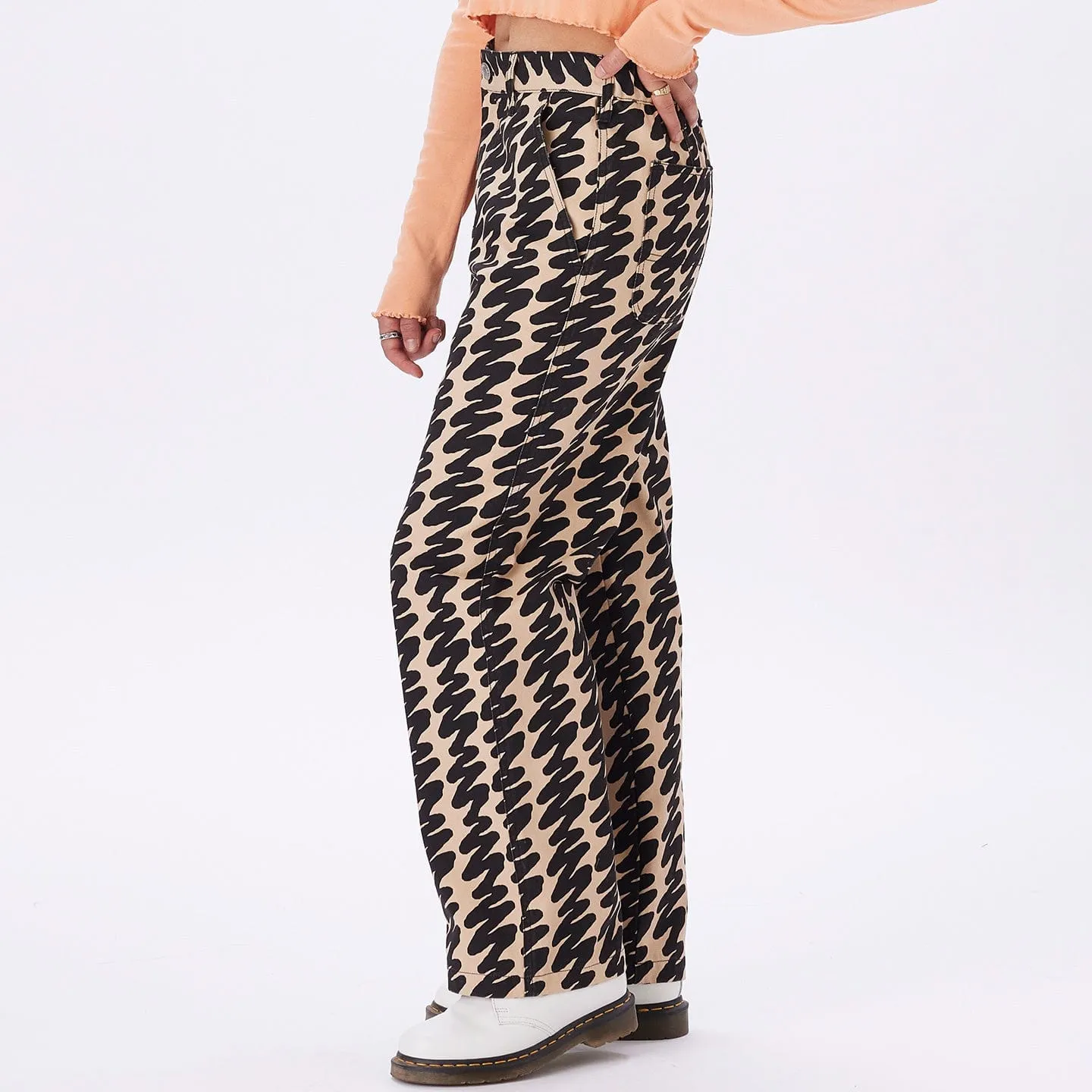 Brighton Black Multi Print Carpenter Pant.