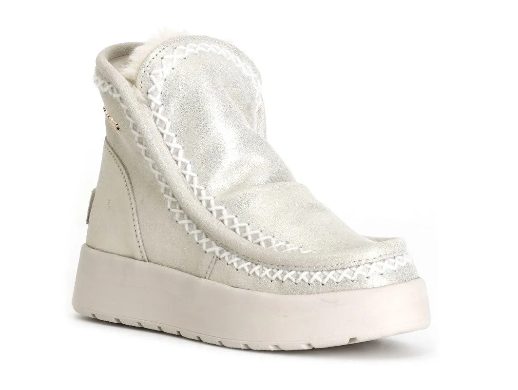 CafèNoir suede glitter ankle boot