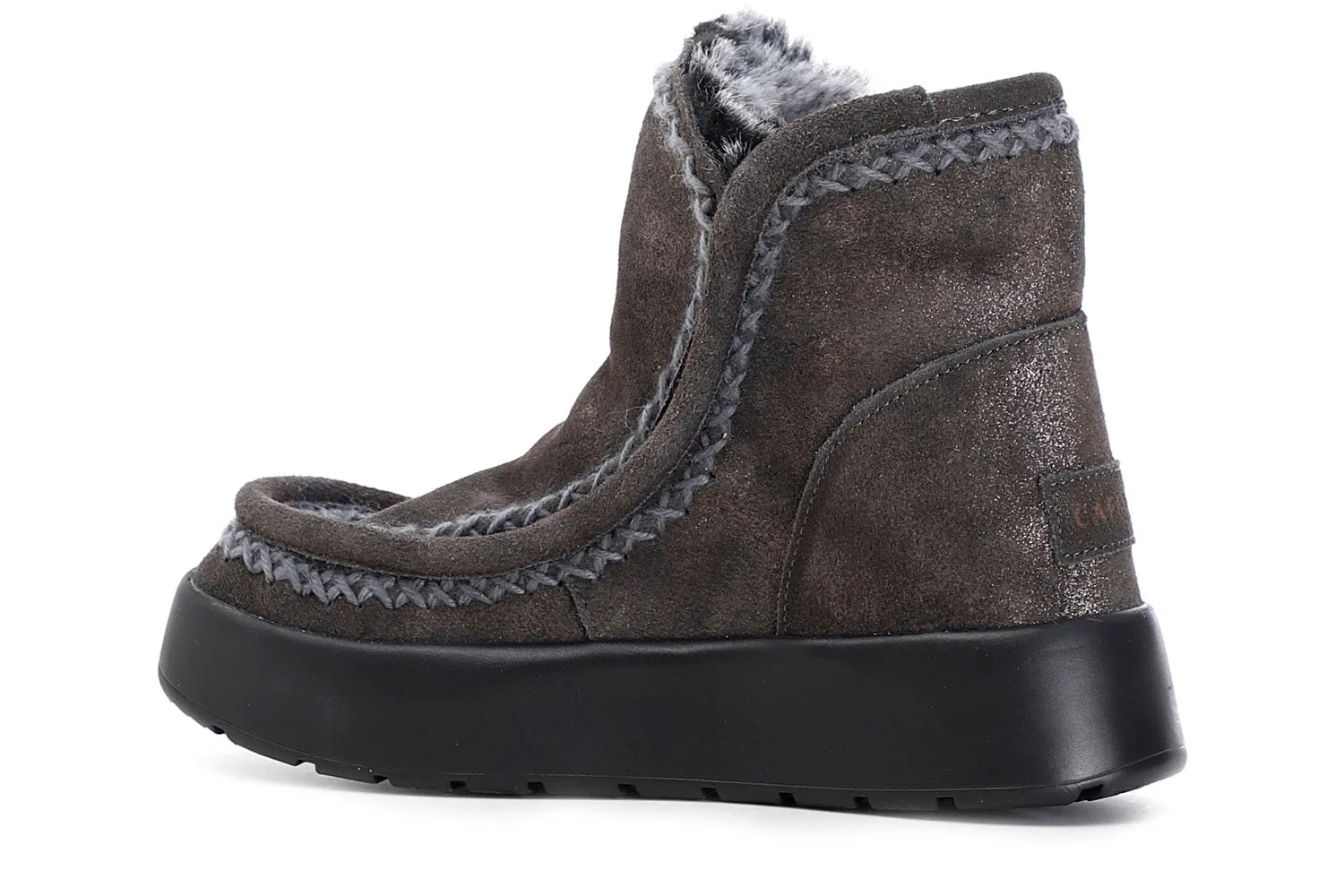 CafèNoir suede glitter ankle boots