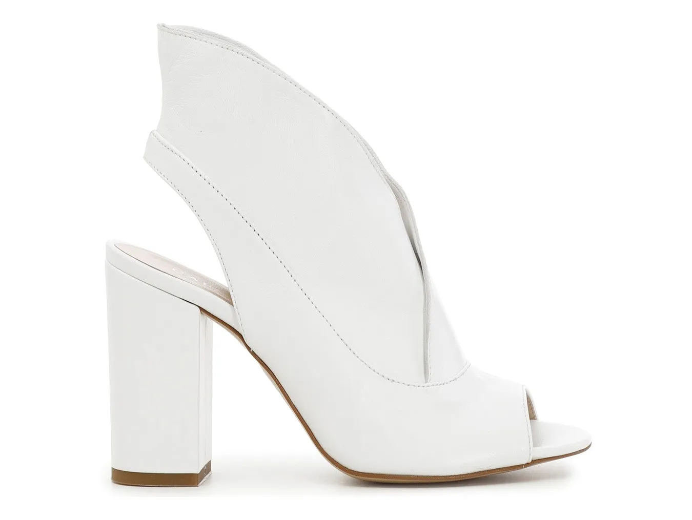 CafèNoir summer leather open toe booties