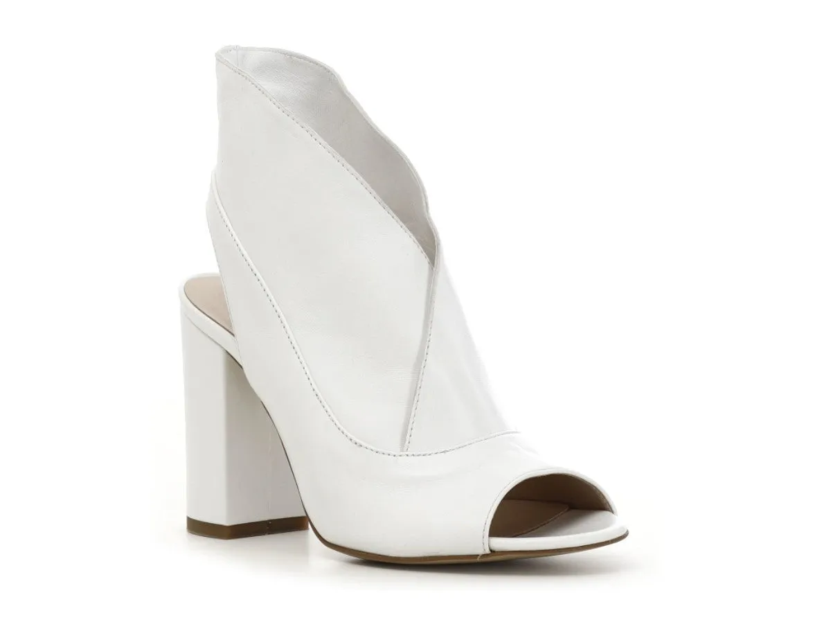 CafèNoir summer leather open toe booties