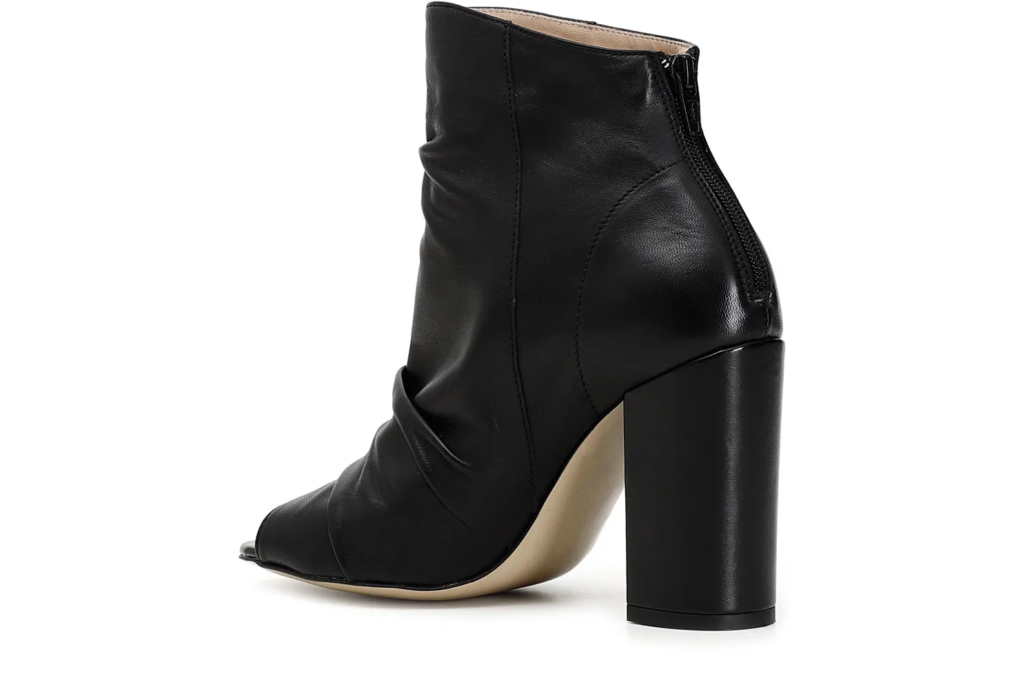 CafèNoir summer open toe leather ankle boot.