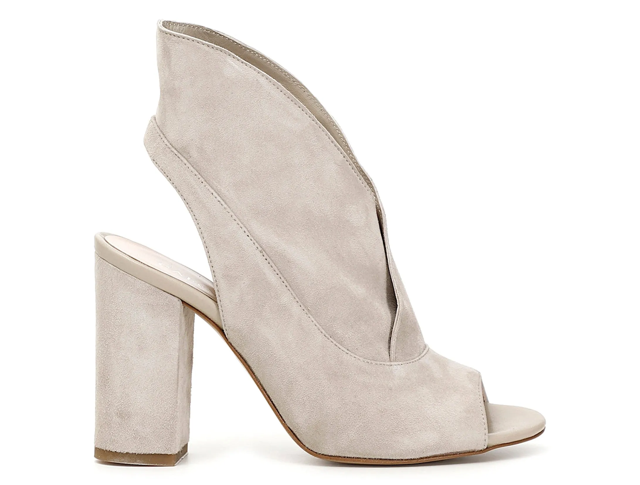 CafèNoir summer suede open toe ankle boots