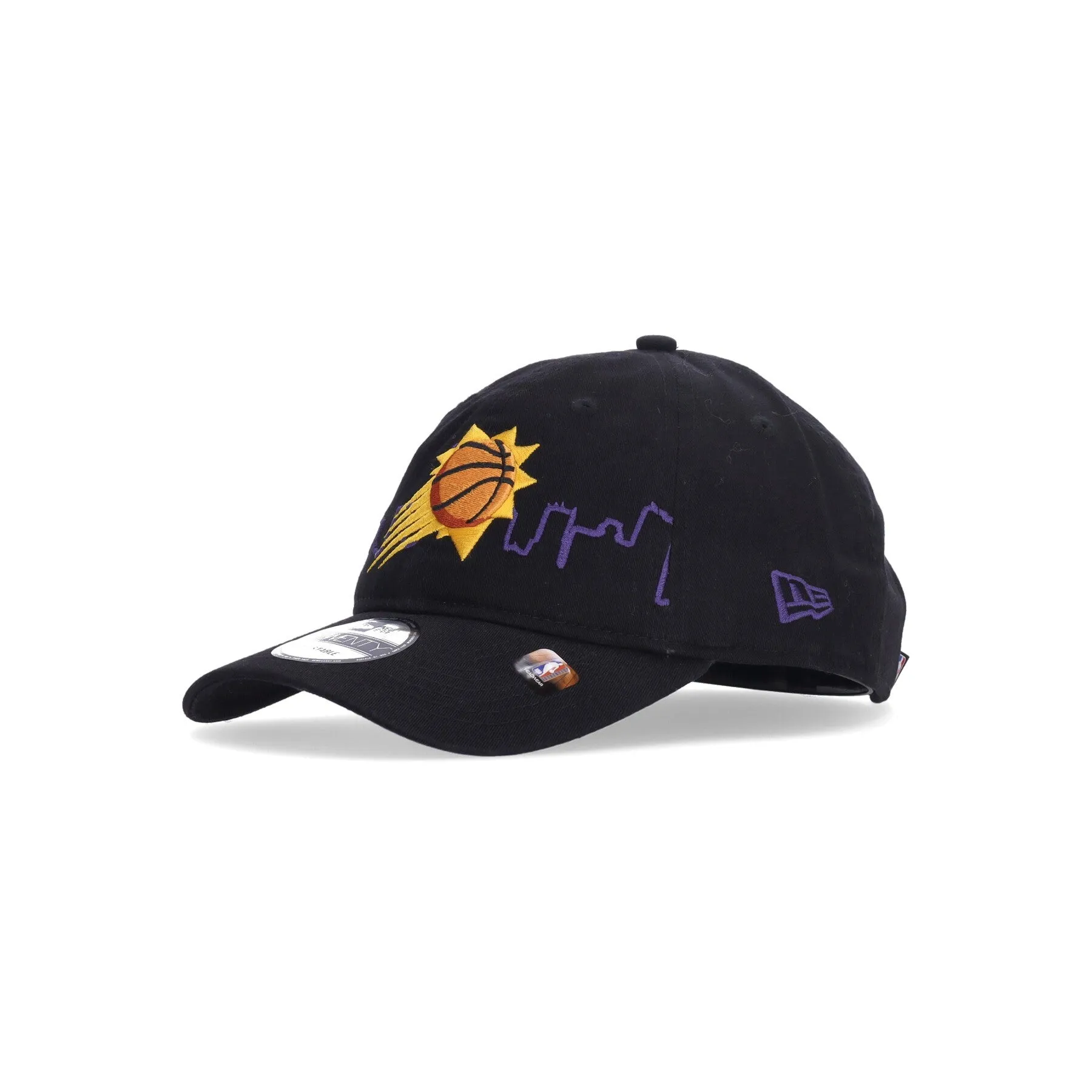 Cappellino Visiera Curva Uomo Nba Tip Off 920 Phosun Black/original Team Colors