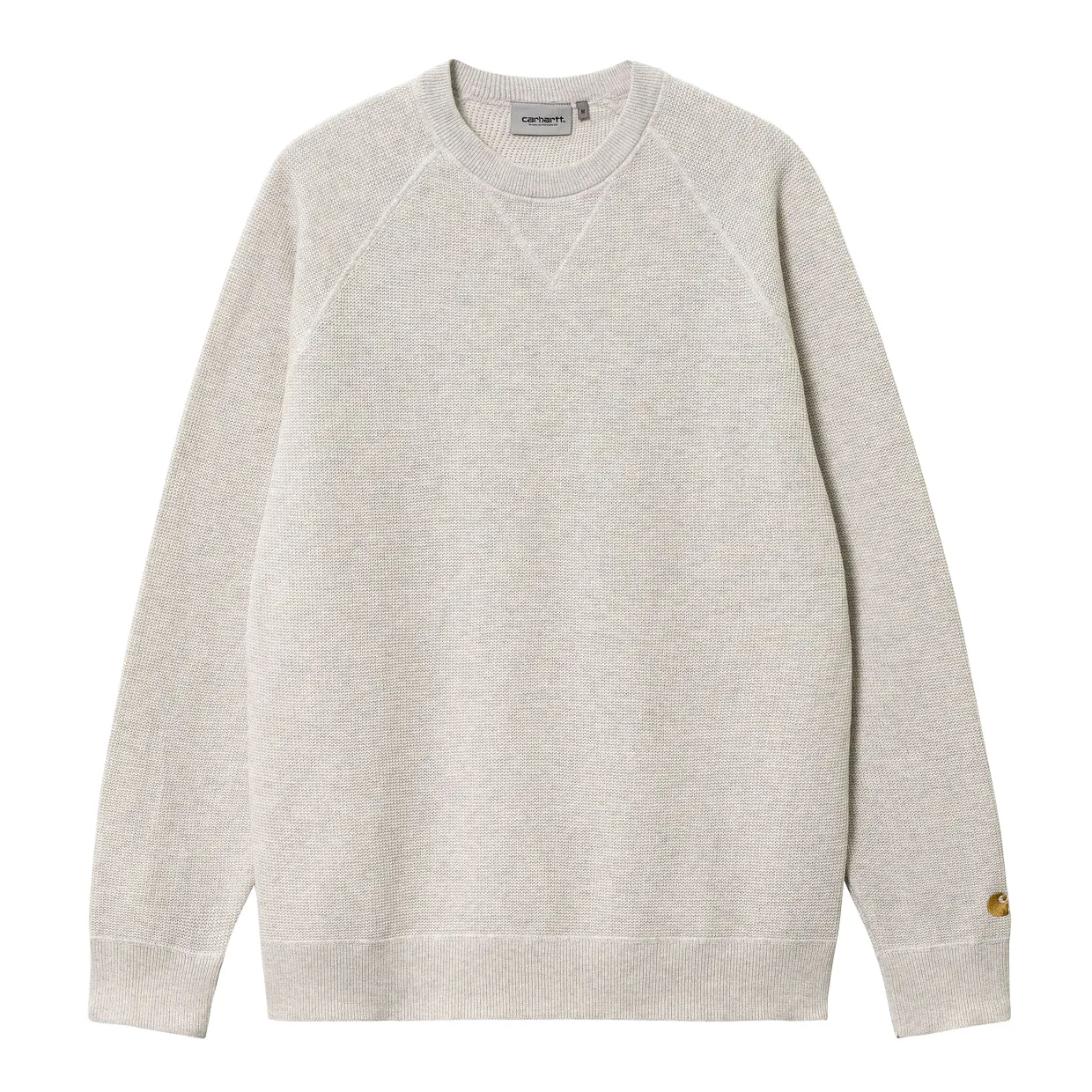 Carhartt WIP Maglione Uomo Chase Grigio Chiaro