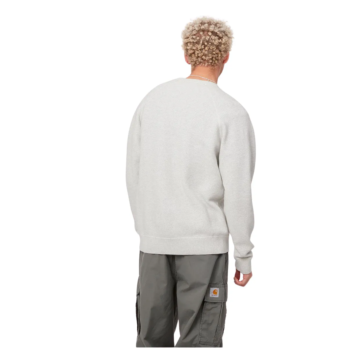 Carhartt WIP Maglione Uomo Chase Grigio Chiaro
