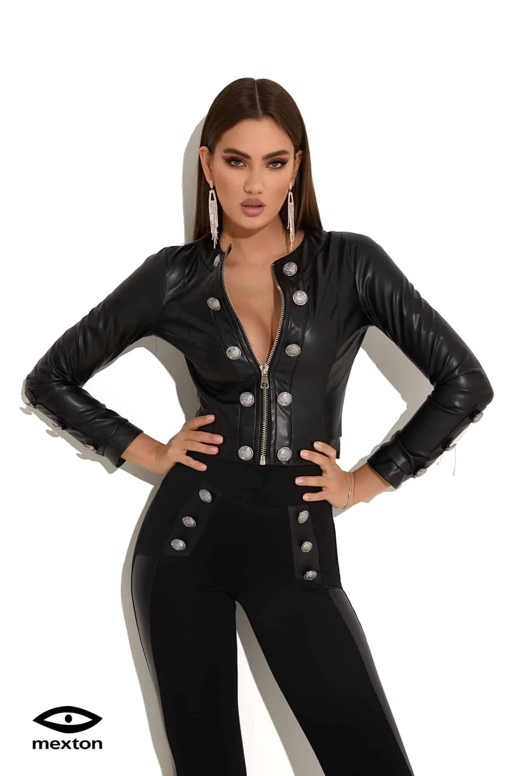 Casual outfit with faux leather jacket - Results: Casual outfit with faux leather jacket