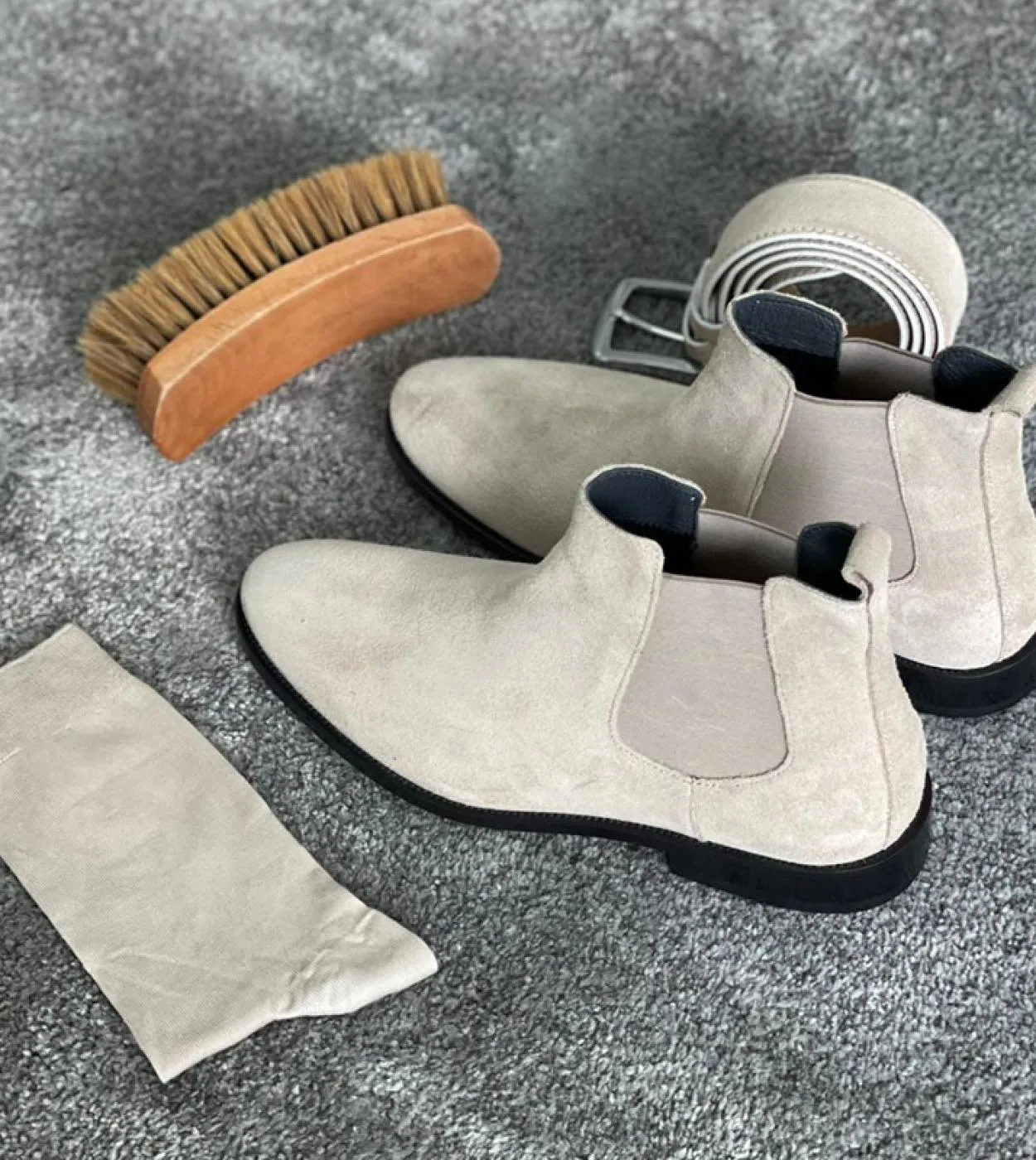 Chelsea Boots for Men - Beige - Free Shipping
