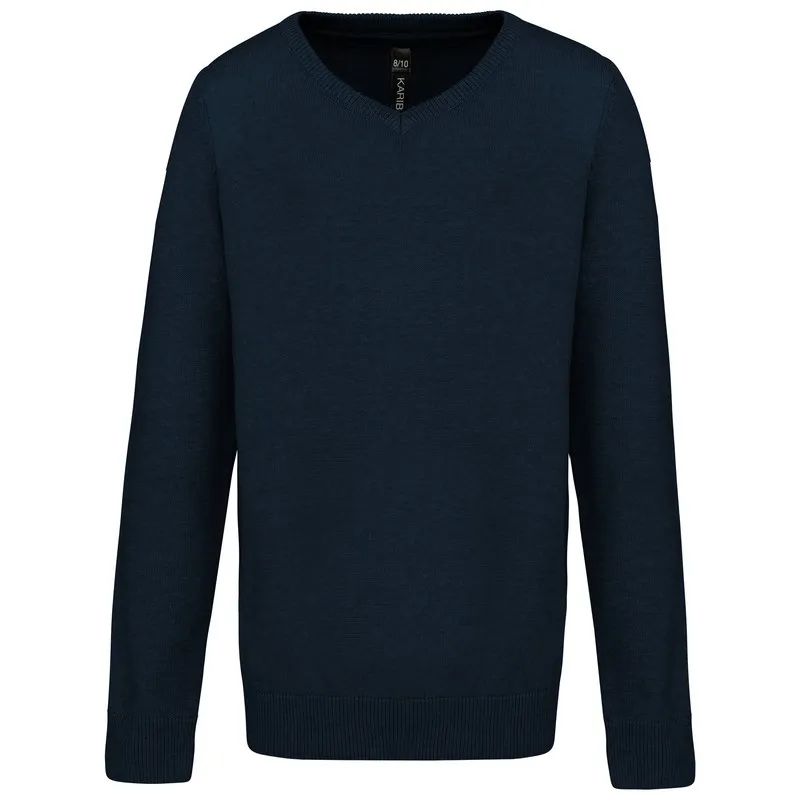 Children's V-neck sweater