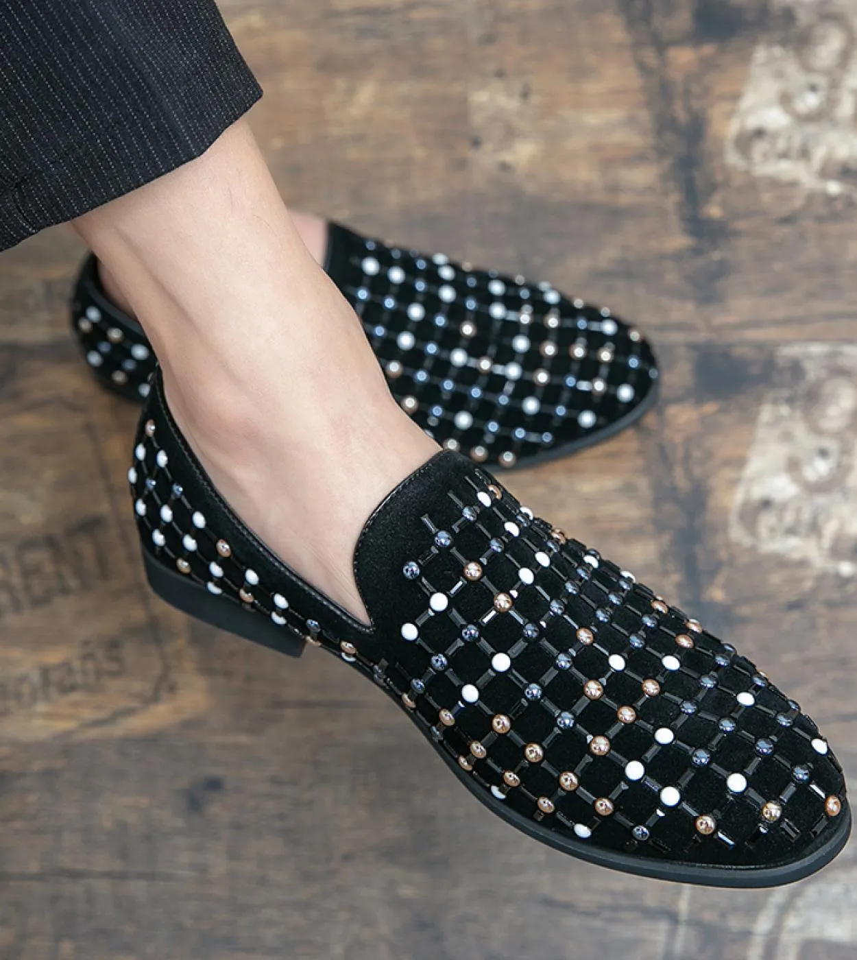 Classic Men's Loafers | Italian Fashion Brand | Suede Leather Shoes with Tassels | Elegant Men's Footwear