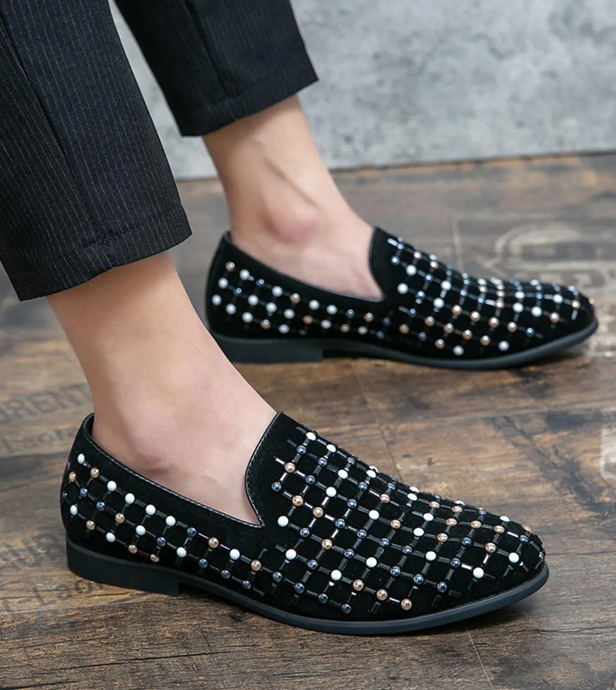 Classic Men's Loafers | Italian Fashion Brand | Suede Leather Shoes with Tassels | Elegant Men's Footwear