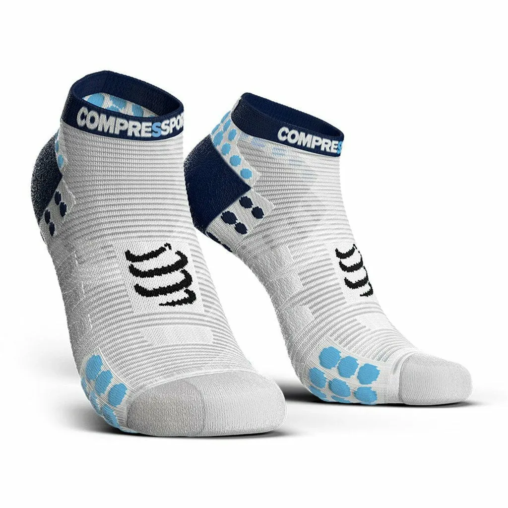 Compressport Pro Racing Socks V3 Run LOW White - Running Socks