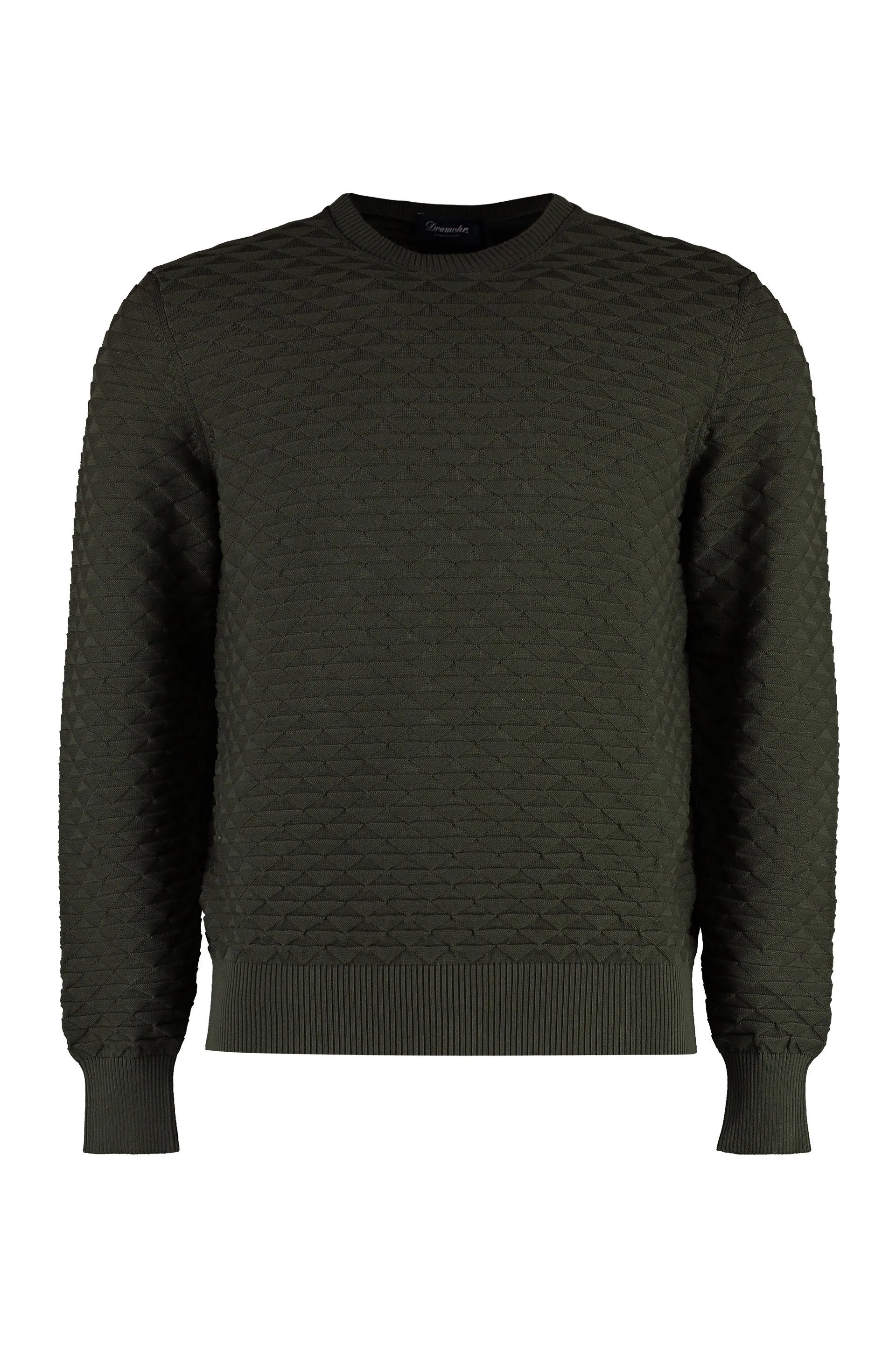 Cotton Long Sleeve Sweater by Drumohr