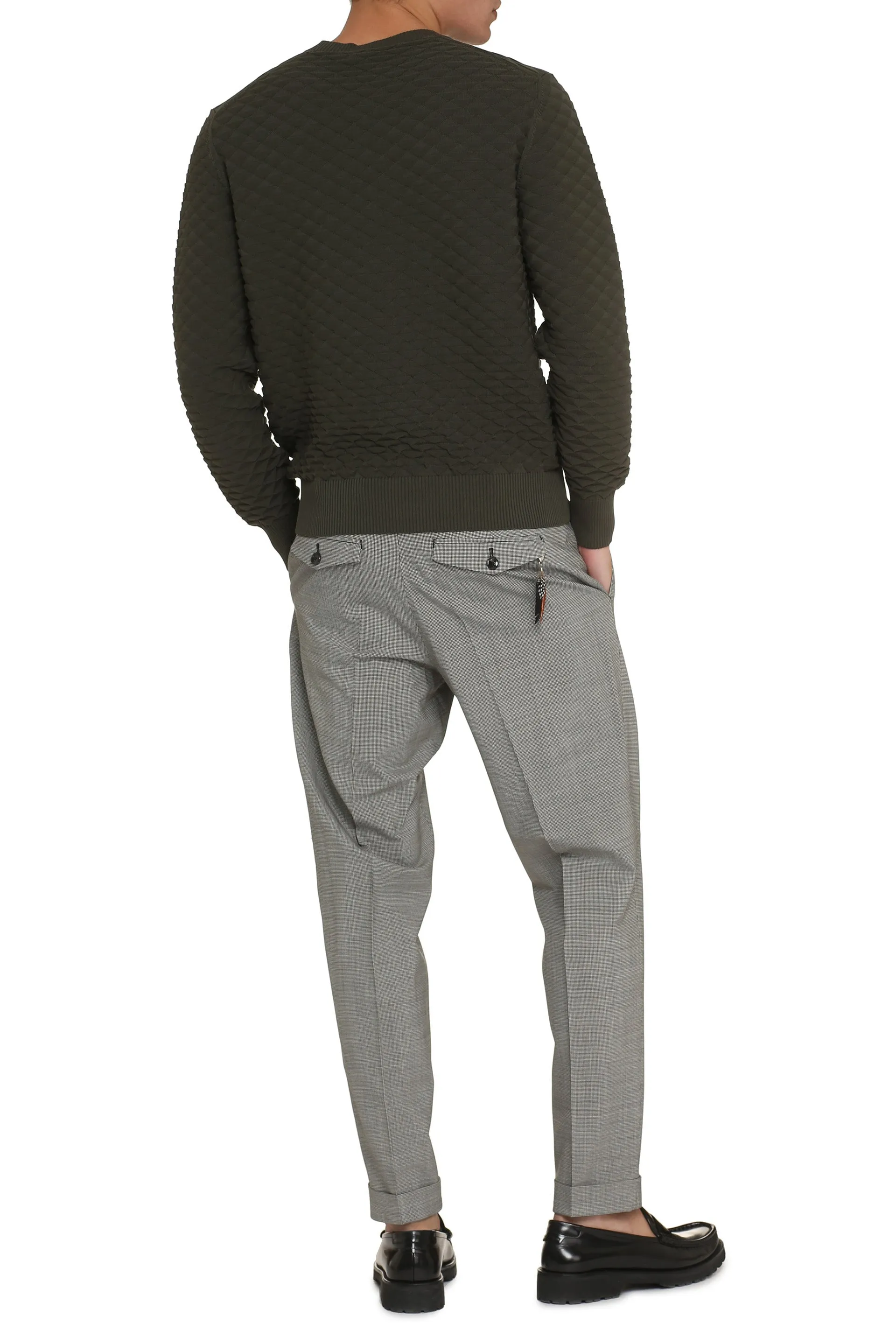 Cotton Long Sleeve Sweater by Drumohr