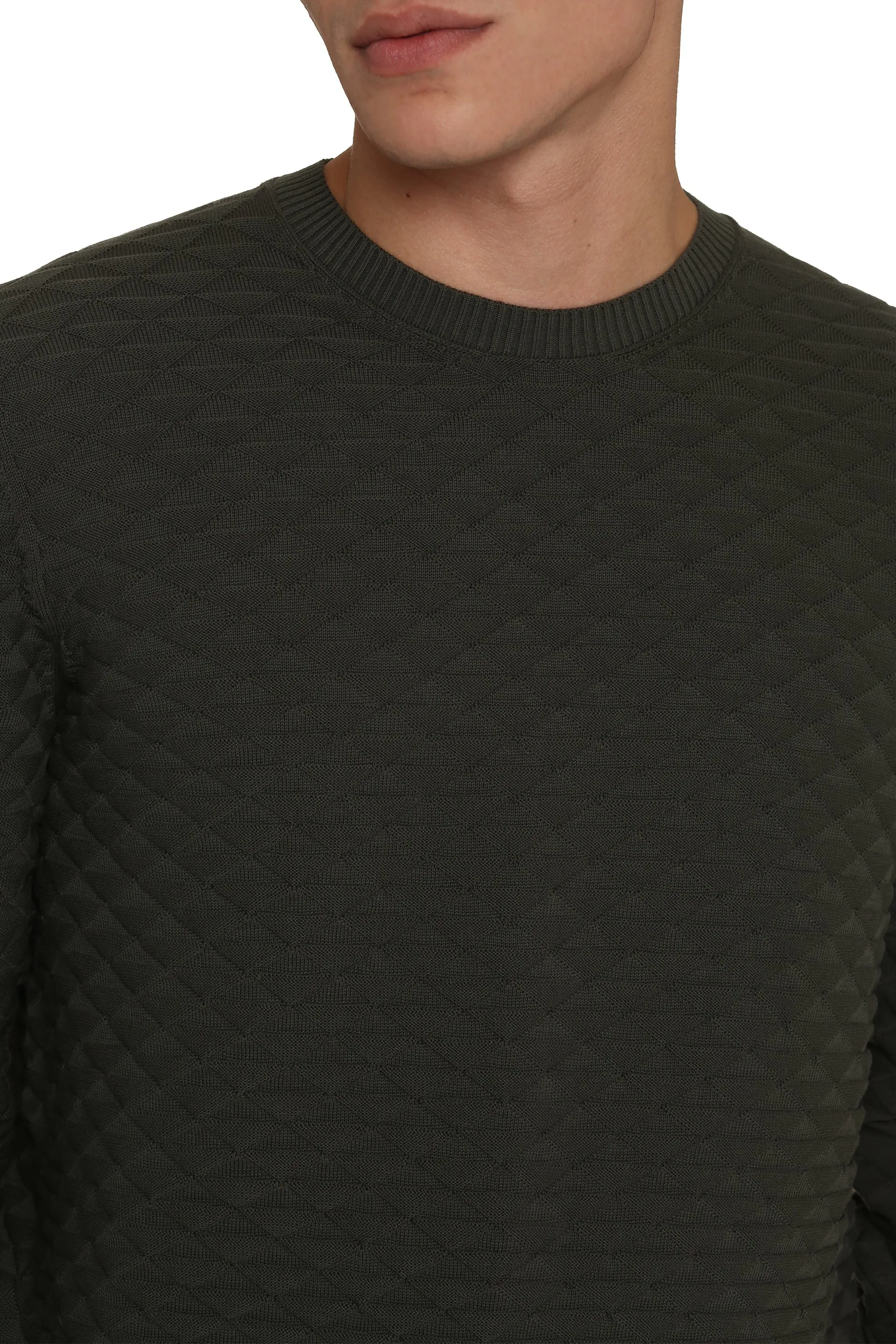 Cotton Long Sleeve Sweater by Drumohr