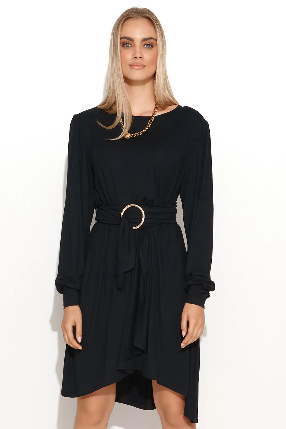 Daytime dress model 156982 in Makadamia