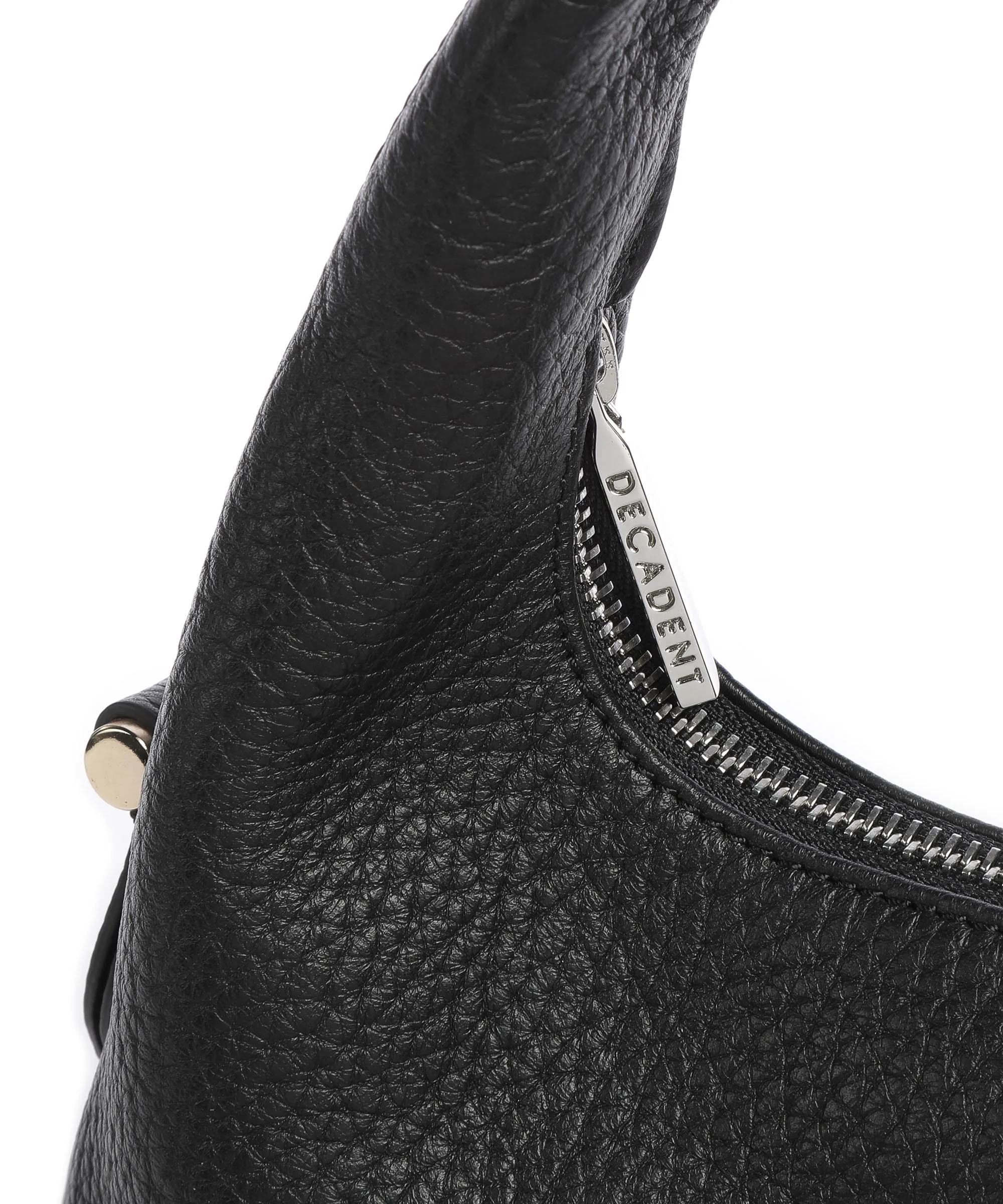 Decadent Copenhagen Tracy Black Granulated Leather Shoulder Bag