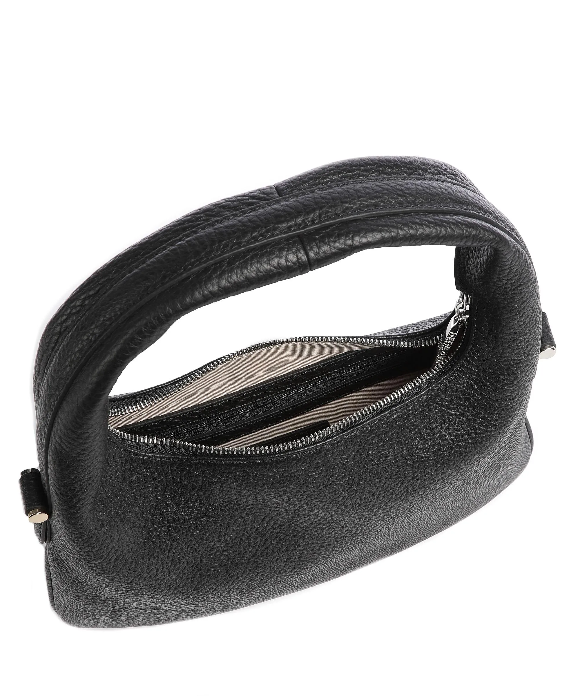 Decadent Copenhagen Tracy Black Granulated Leather Shoulder Bag