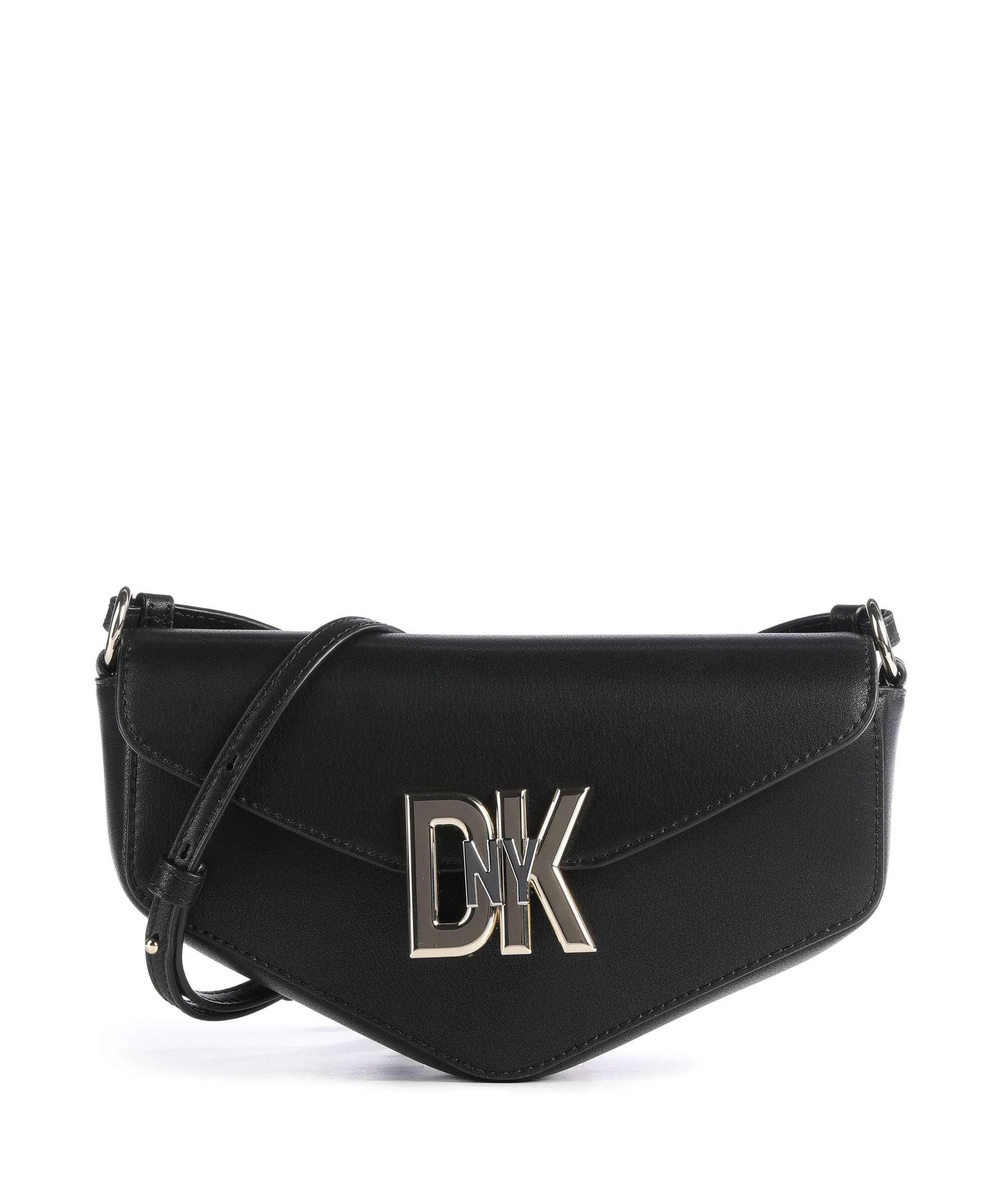 DKNY Milano Downtown Black Leather Crossbody Bag