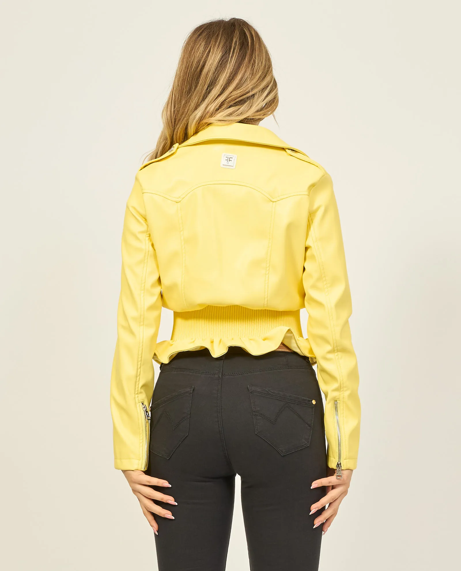 Fracomina biker jacket in regular model