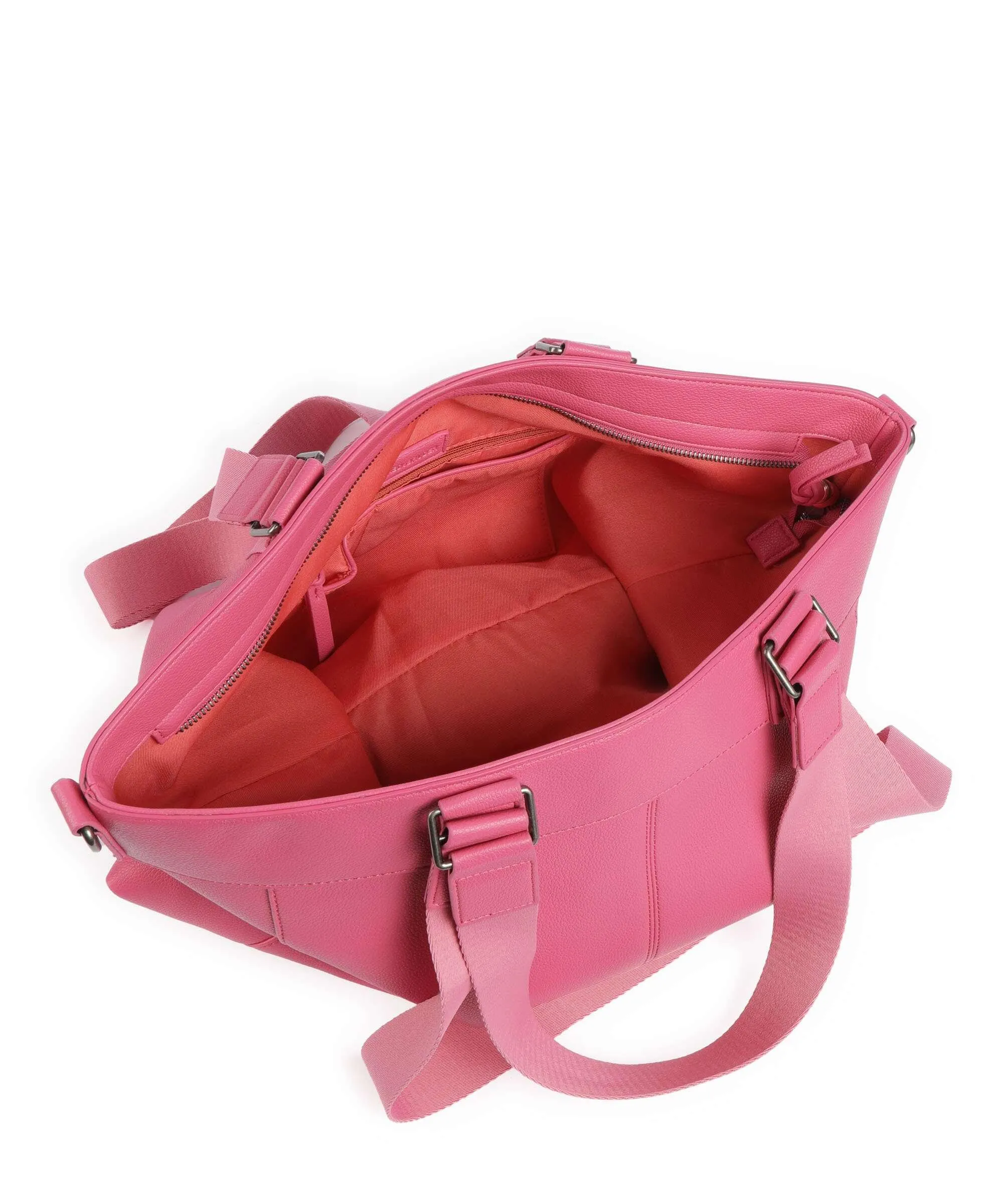 FredsBruder Keep on Smiling Pink Recycled Leather Shopper Bag