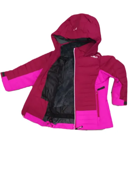 Giacca Bambina CMP Campagnolo 31W0735 H921 Fucsia - Girls' CMP Campagnolo Jacket 31W0735 H921 Pink