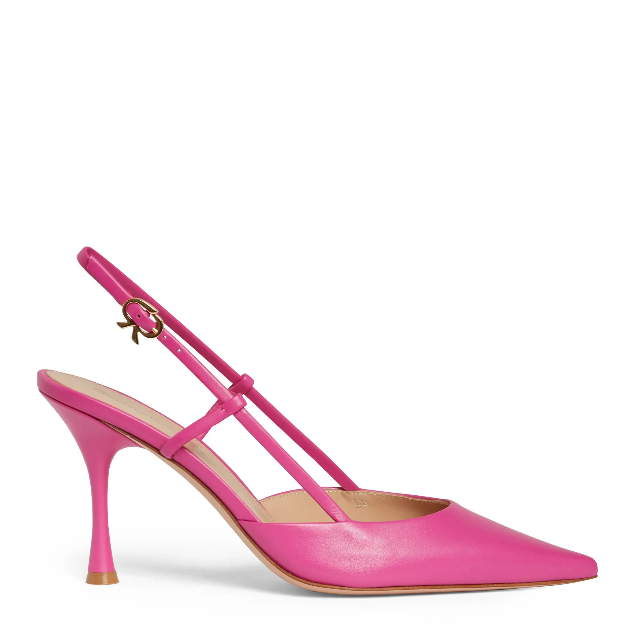 GIANVITO ROSSI Fuxia Leather Decolletè Ascent
